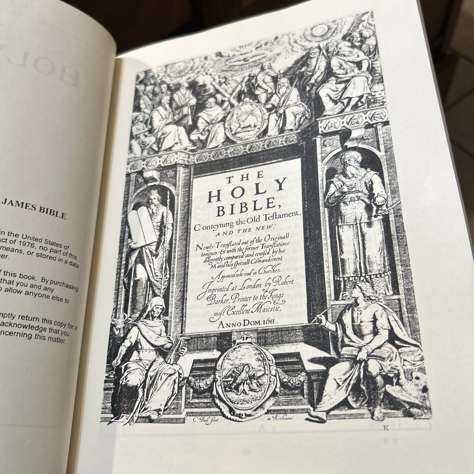 1611 King James Bible – Regular Facsimile Edition Imitation Leather Hardcover