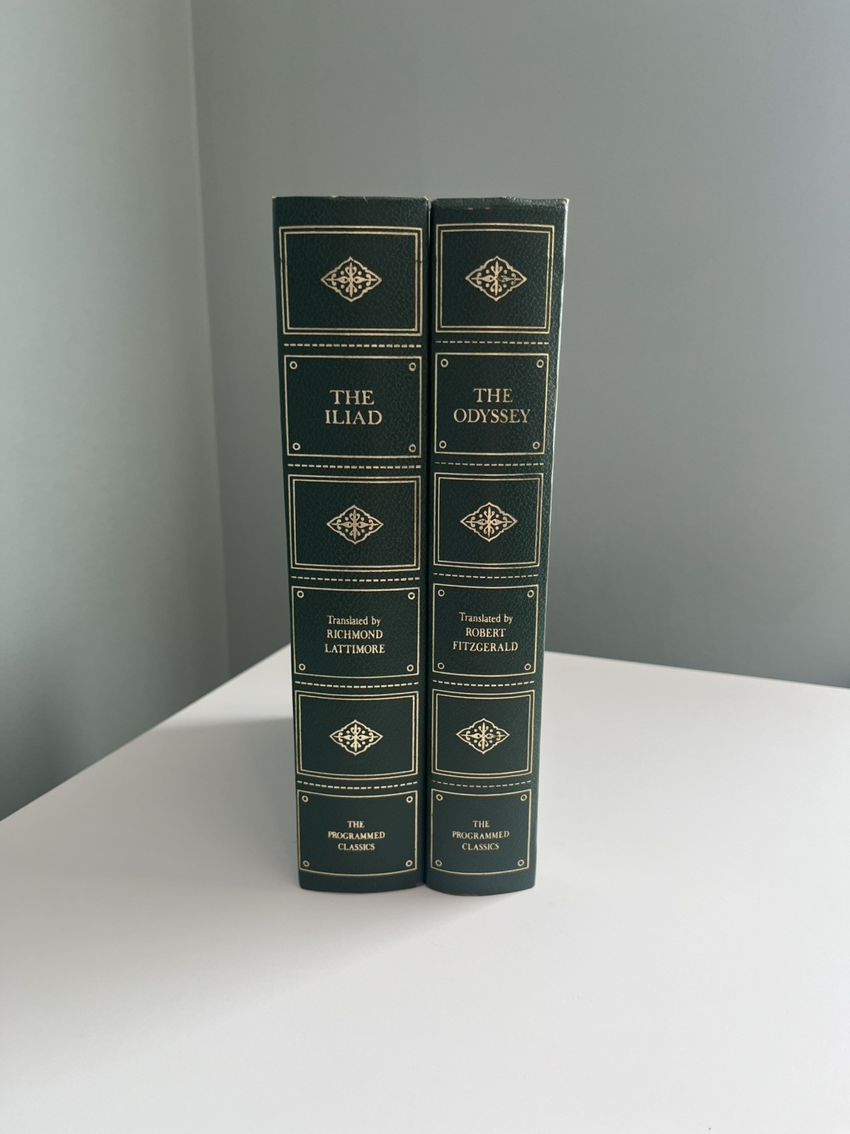 The Iliad & The Odyssey Homer Programmed Classics First Edition 2 Volume Set