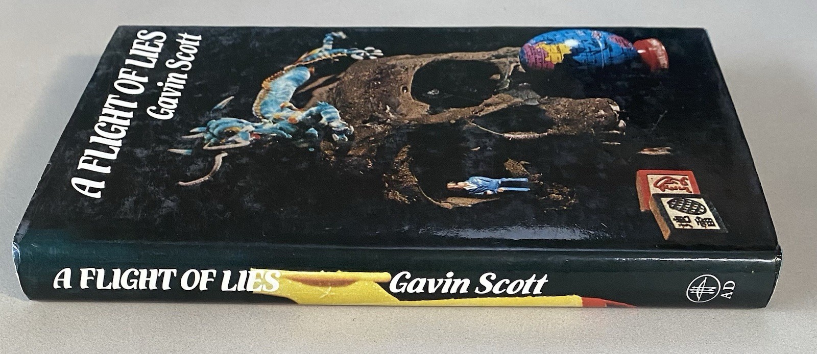 A Flight of Lies by Gavin Scott (1980 First Edition HCDJ) Spy Thriller
