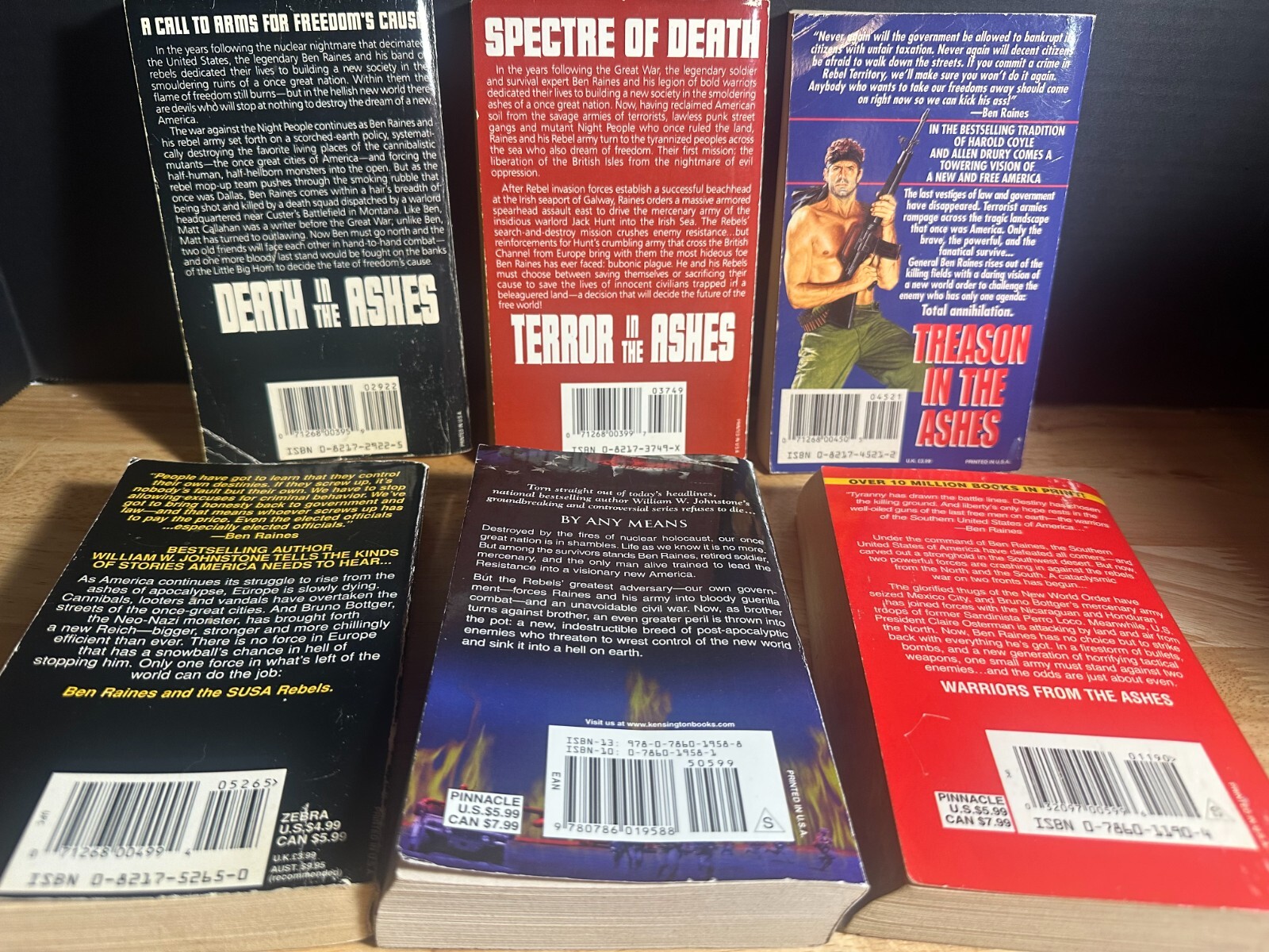 BEN RAINES ADVENTURES by William W. Johnstone – 6-book paperback collection