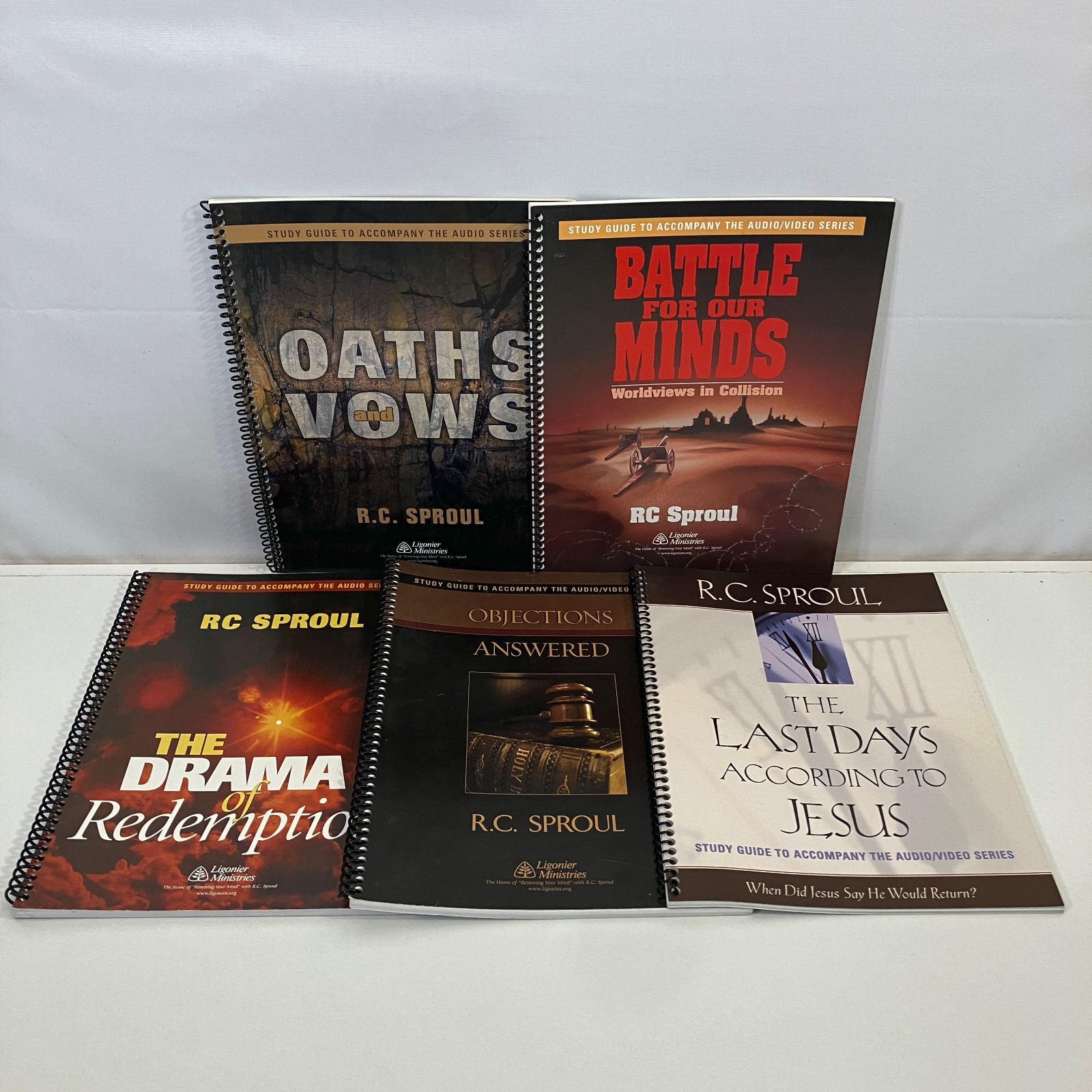 R C Sproul Ligonier Ministries Study Guides 5 Book Lot Oaths & Vows Last Days