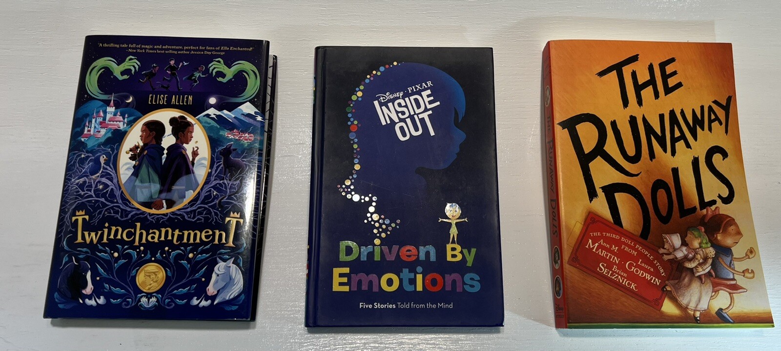 Disney Hyperion Various Hardcover Paperback Books Lot of 3 Inside Out Books