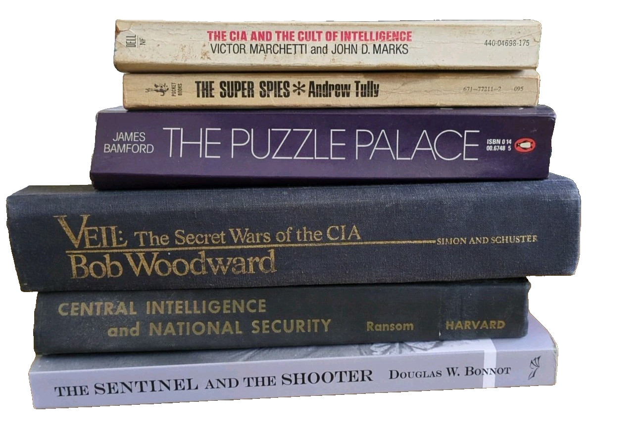 6 SPY & INTELLIGENCE Books | CIA NSA History | Puzzle Palace + Bob Woodward