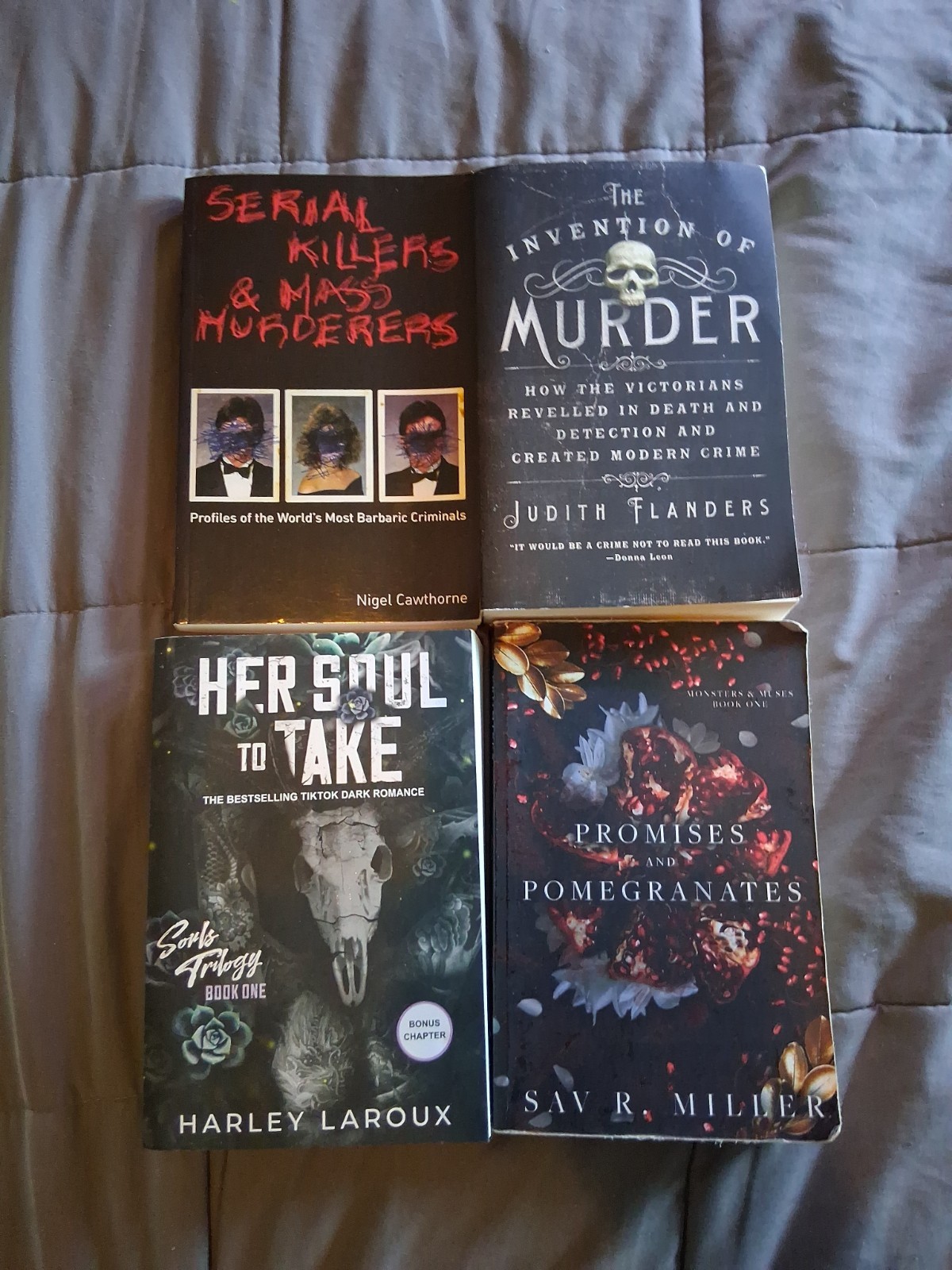Paperback Thriller Lot: Serial Killers, Soul To Take, Invention Of Murder Pomegr