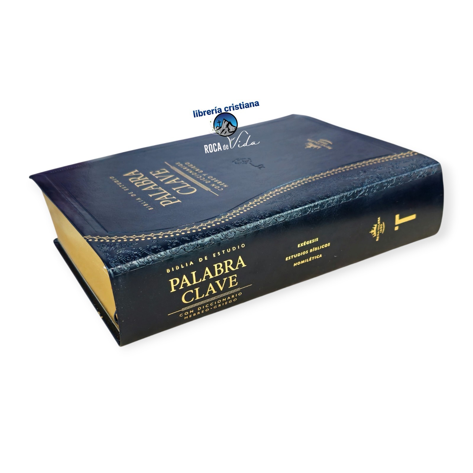 Biblia de Estudio Palabra Clave RV1960, con diccionario en hebreo Indice Negro