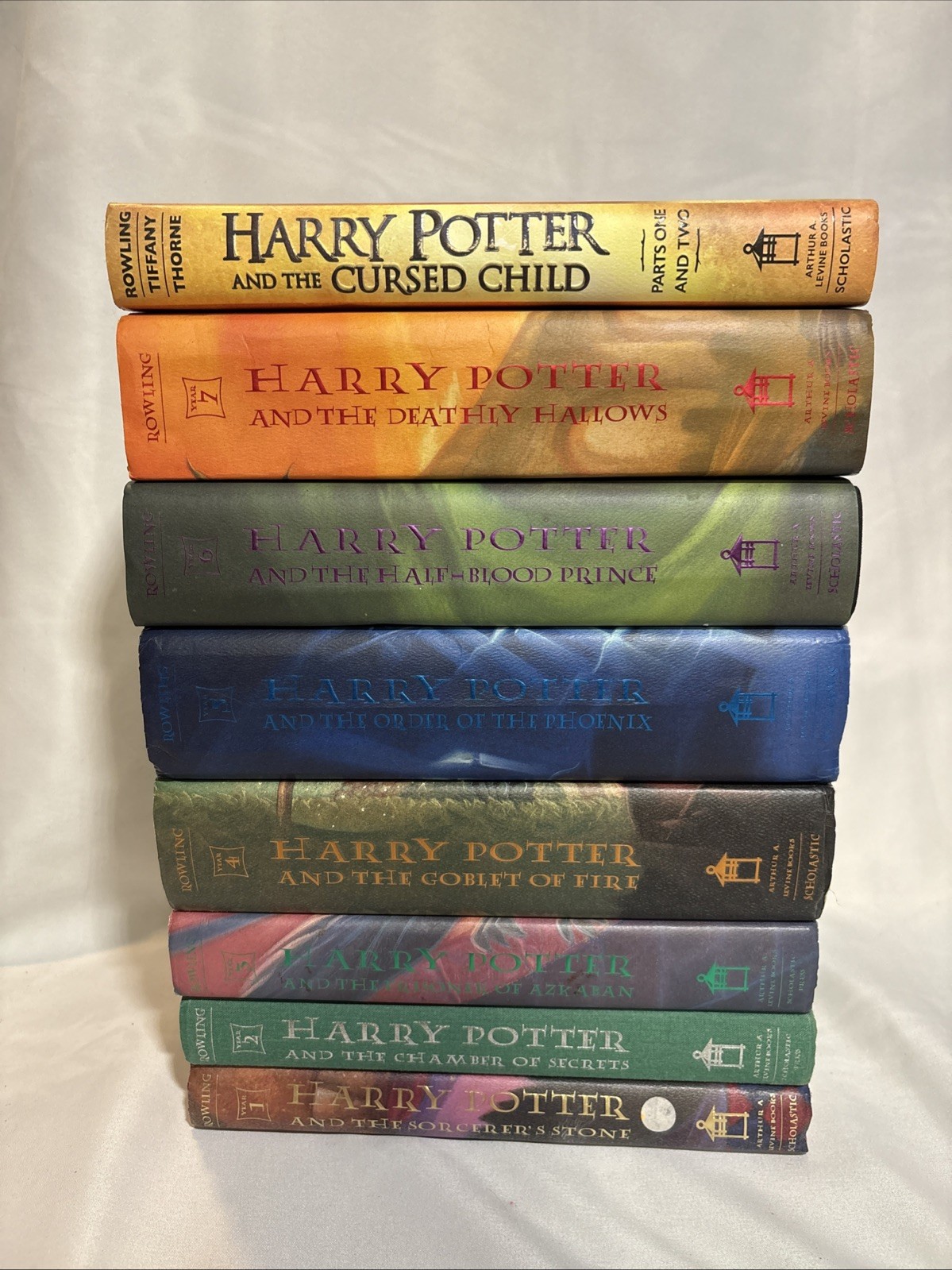 Harry Potter Hardcover Book Set: Books 1-7 Plus 8-Cursed Child GOOD CONDITION