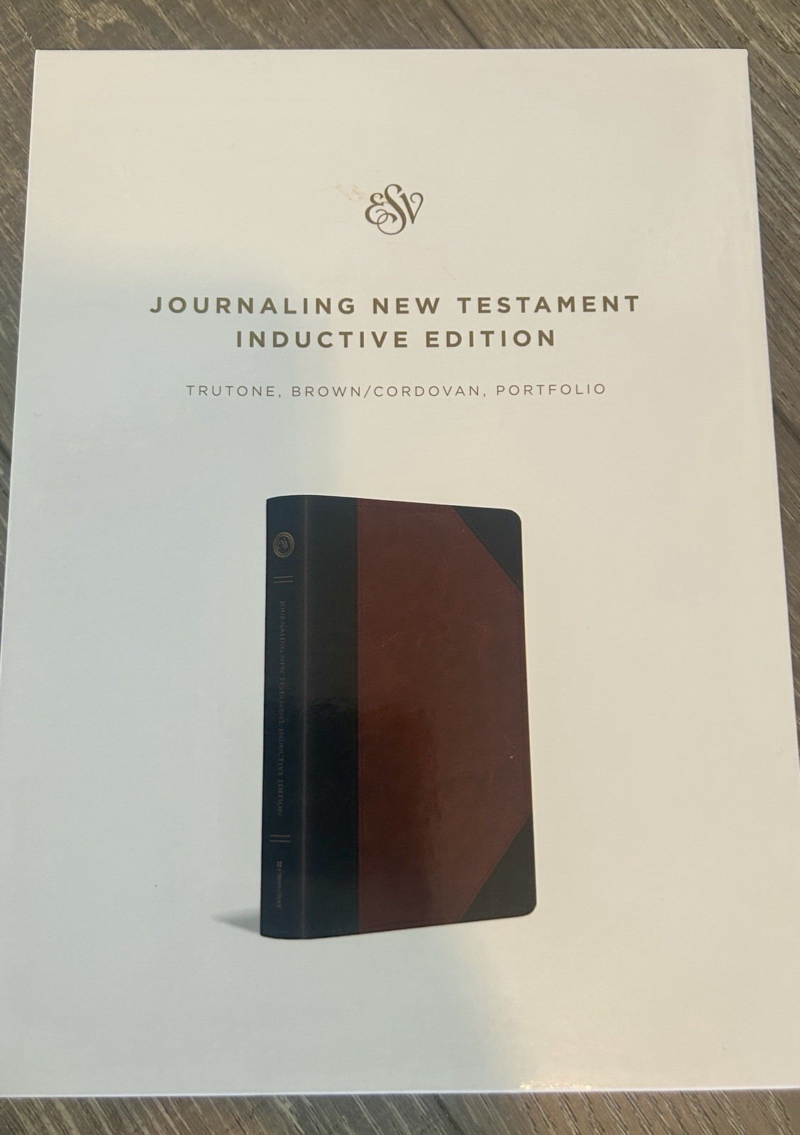 ESV Journaling New Testament : Trutone, Brown/Cordovan, Portfolio