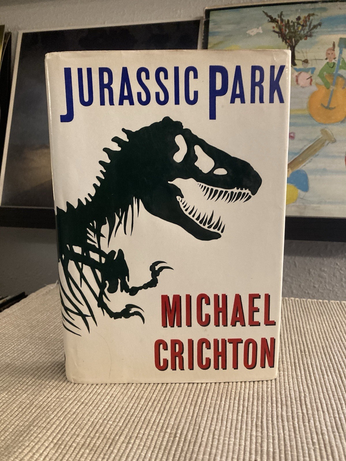 Jurassic Park by Michael Crichton – 1st Edition, 5th Print Hardcover! – GOOD!