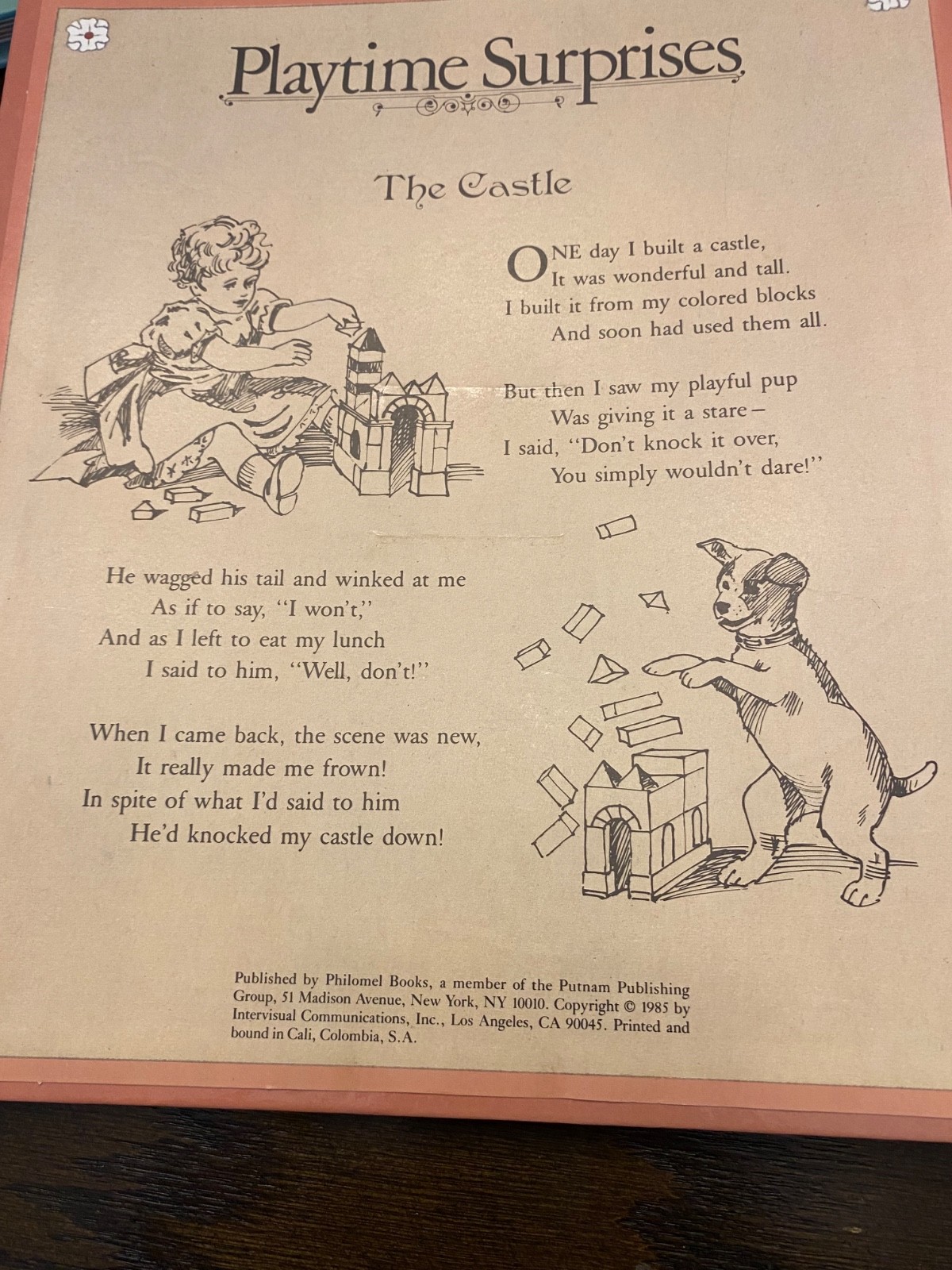 Vintage Playtime Surprises: A Revolving Picture Book 1985