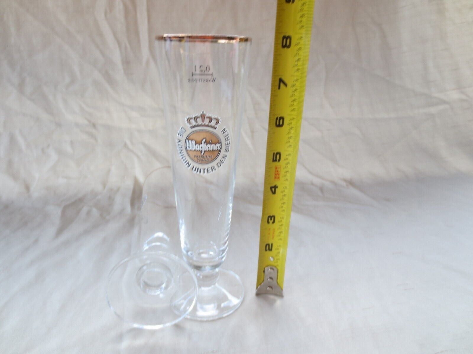 Warsteiner (Warstein) – Set of 2 – German Beer Glasses 0.2 Liter – “Tulip” – NEW