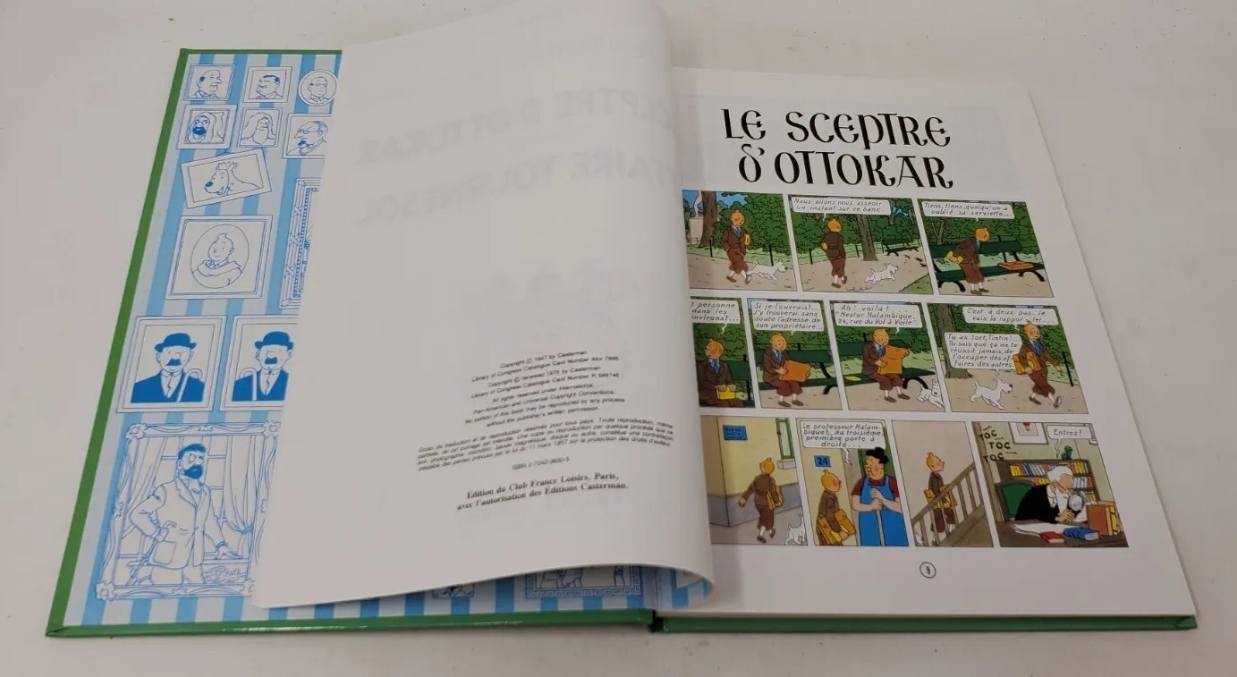 Les Adventures De Tintin Le Sceptre S’Ottokar & L’Affaire Tournesol HC 1975