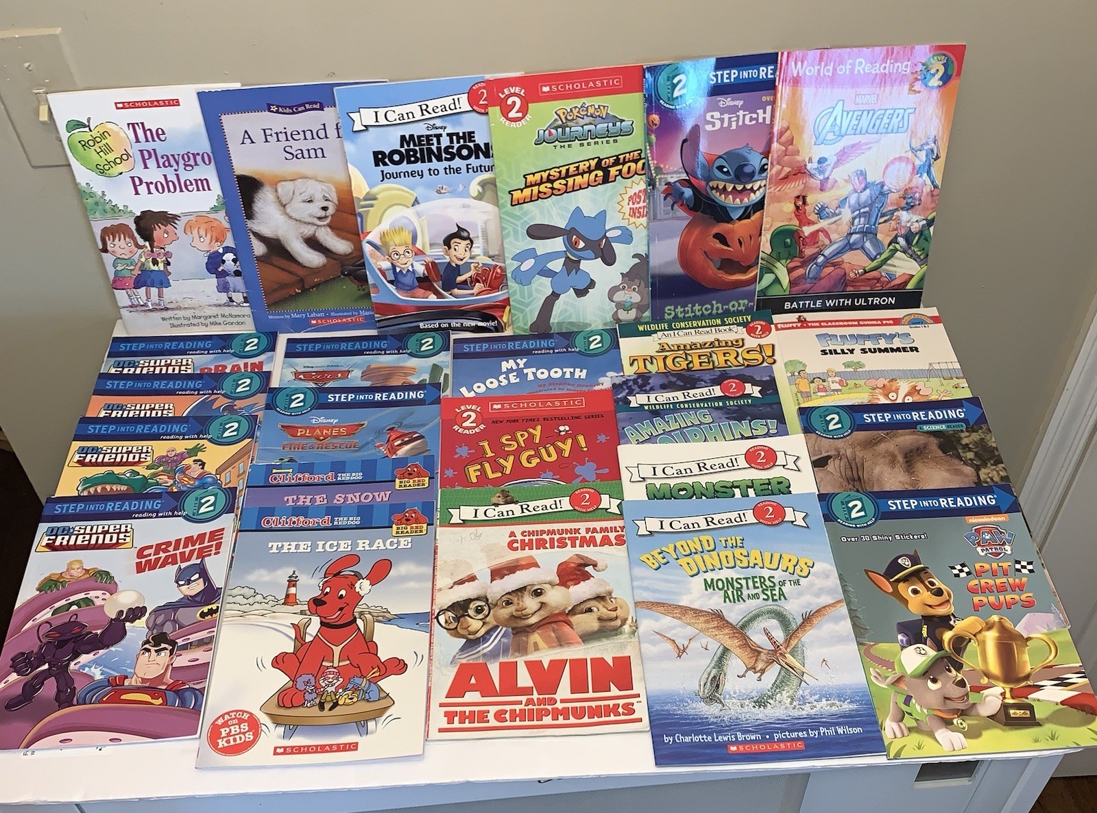Lot 25 LEVEL 2 BOYS – I Can Read, Step Into Reading Scholastic Readers Books