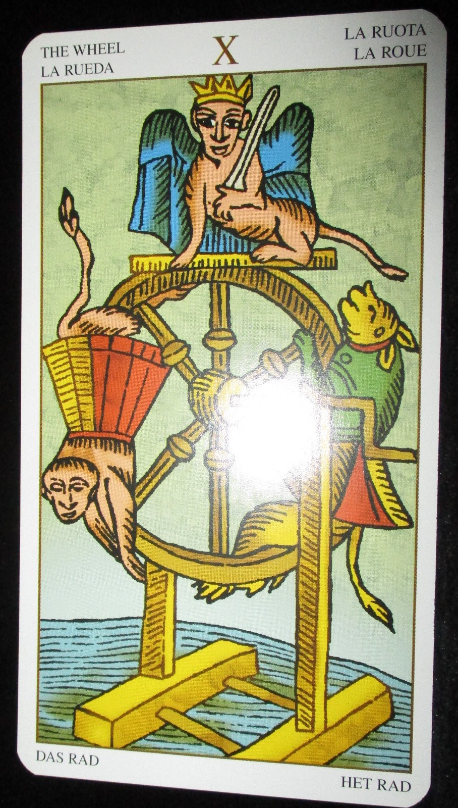 NEW ~ HUGE PROFESSIONAL ED. MARSEILLE TAROT CARDS & BOOK SET 4 1/2″ X 8″ DECK
