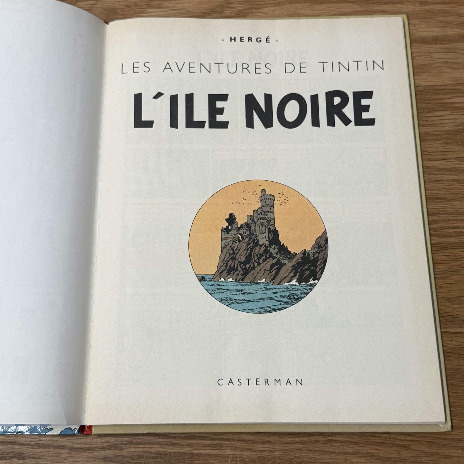 Les Adventures de Tintin – L’ile Noire – Herge – 1947 – Casterman Hardcover