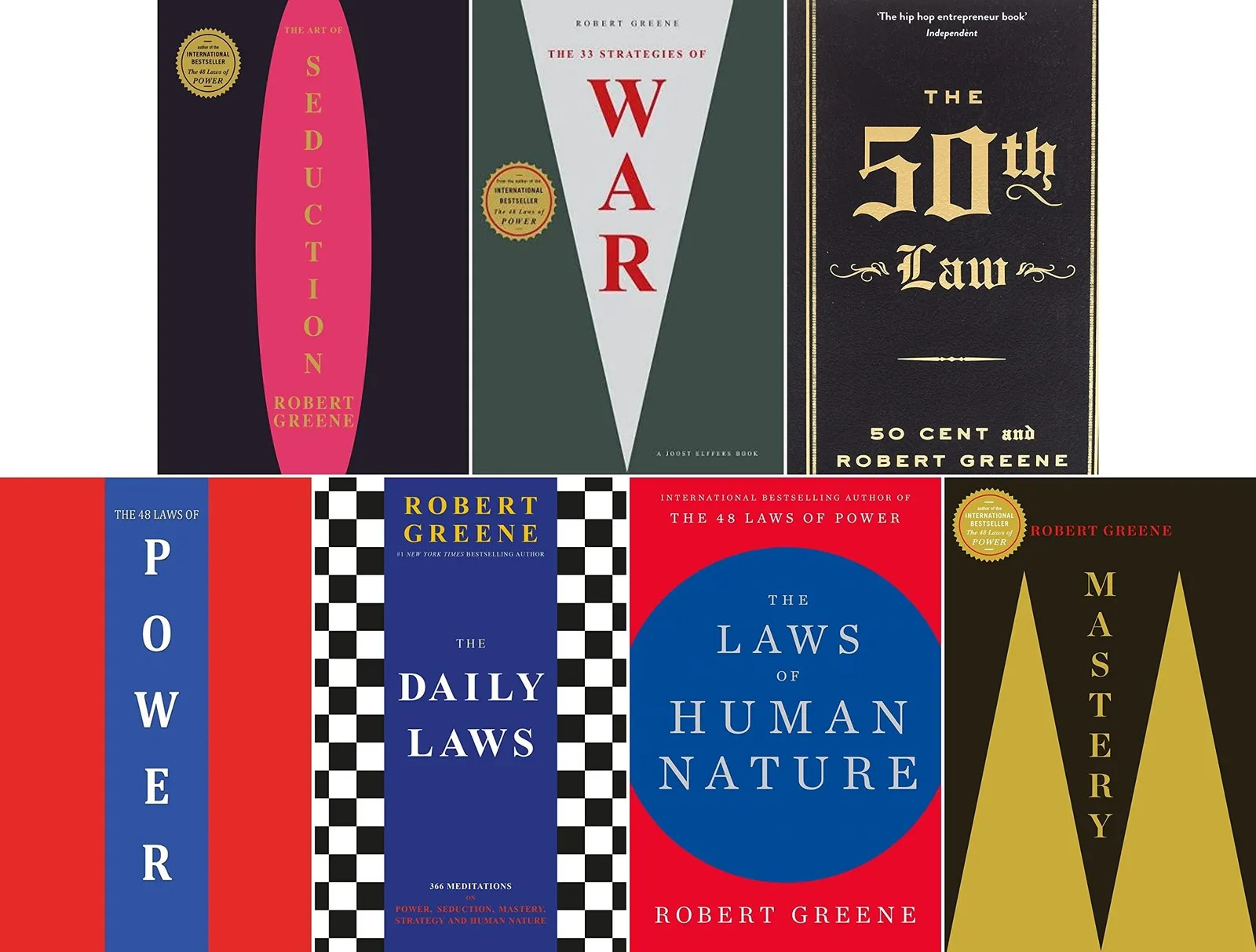Robert Greene Complete 7 Books Collection Set (Power, Mastery..NEW Paperbck 2022