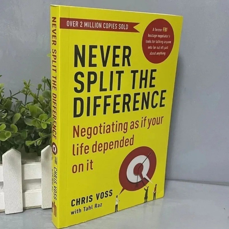 Never Split The Difference By Chris Voss Books In English for Adults Negotiation