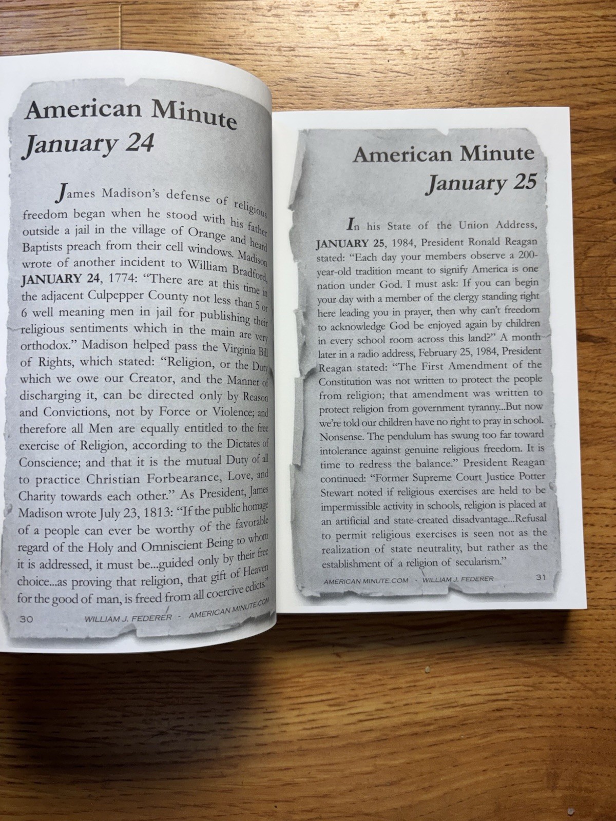 American Minute : Notable Events of American Significance Remembered on the Date