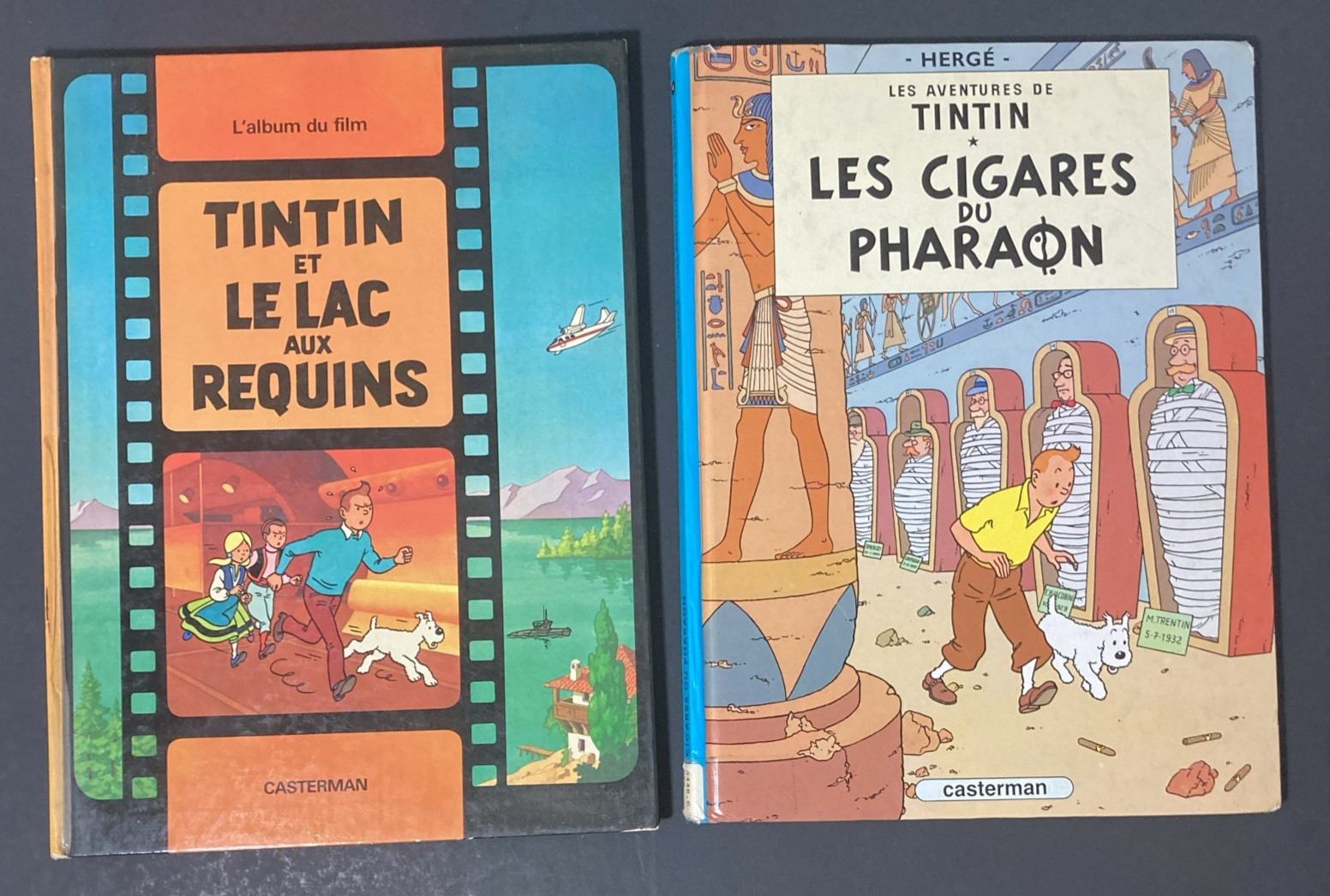 Lot Of 20 Vintage HERGE Les Aventures De TINTIN + ASTERIX OBELIX | French