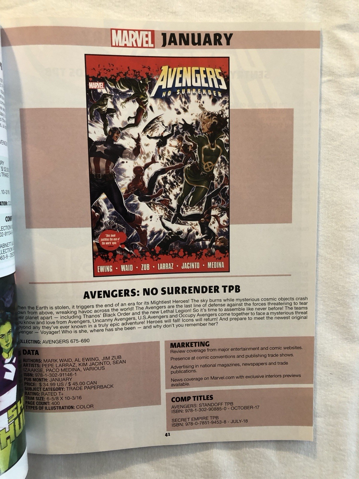 Marvel Book Previews Lot of 4 (Jan-Apr 2019/Sep-Dec 2019/Jan-Apr 2020/May-Aug..)