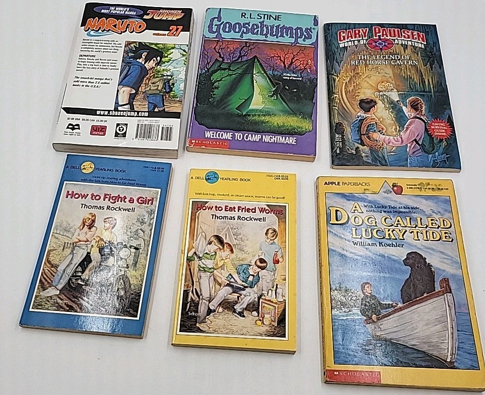 Boys, Youth, Reading books, Assort, For ages 7-11. Lot