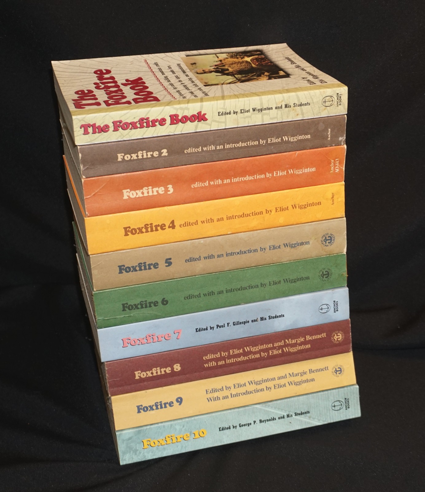 Foxfire Books Set 1-10 Paperback Vintage Eliot Wigginton Folk Heritage NICE