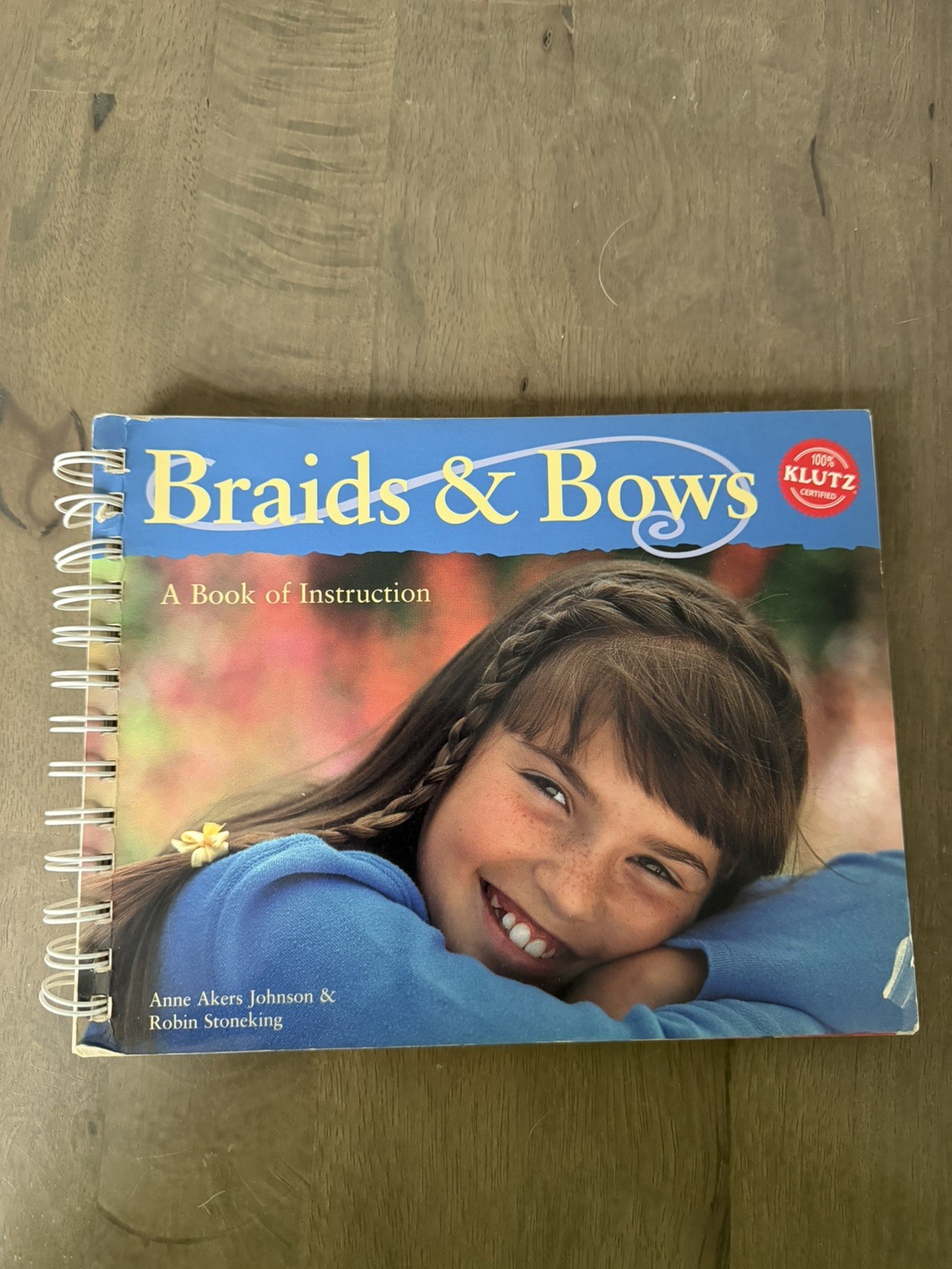 Klutz Press Braids & Bows Book Anne Akers Johnson 1992 Hair Braiding VTG READ