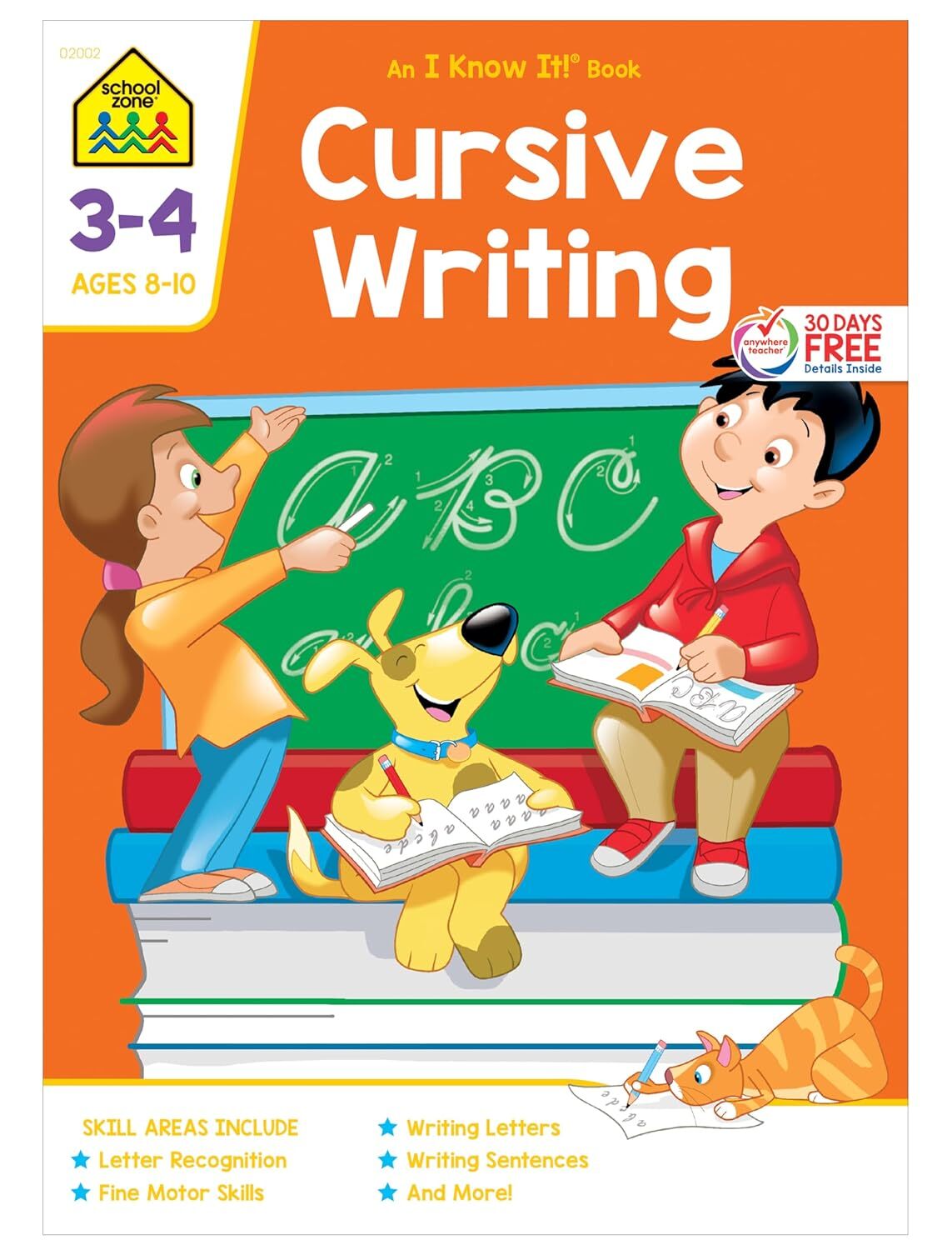Cursive Workbook Writing Handwriting Practice Tracing Letters Ages 8 to 10