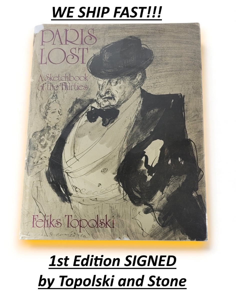 1973 Paris Lost A Sketchbook of the Thirties SIGNED by Topolski 96 Illustration