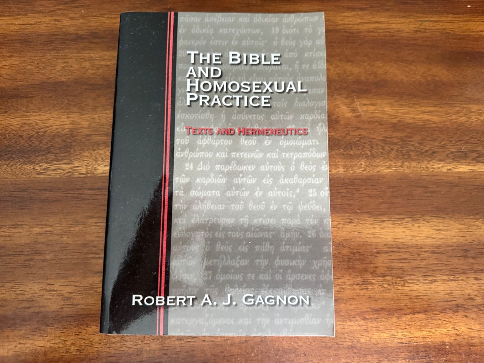 Bible and Homosexual Practice : Texts and Hermeneutics by Robert A.J. Gagnon