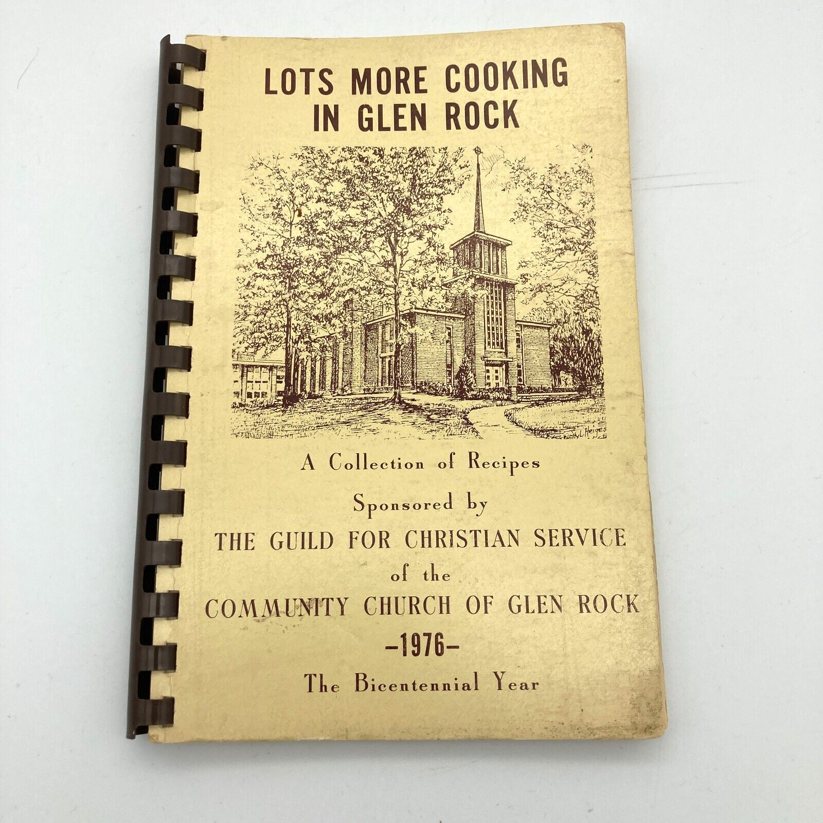 Lots More Cooking In Glen Rock NJ Cookbook 1976 Spiral PB 88 Typed Pages Local