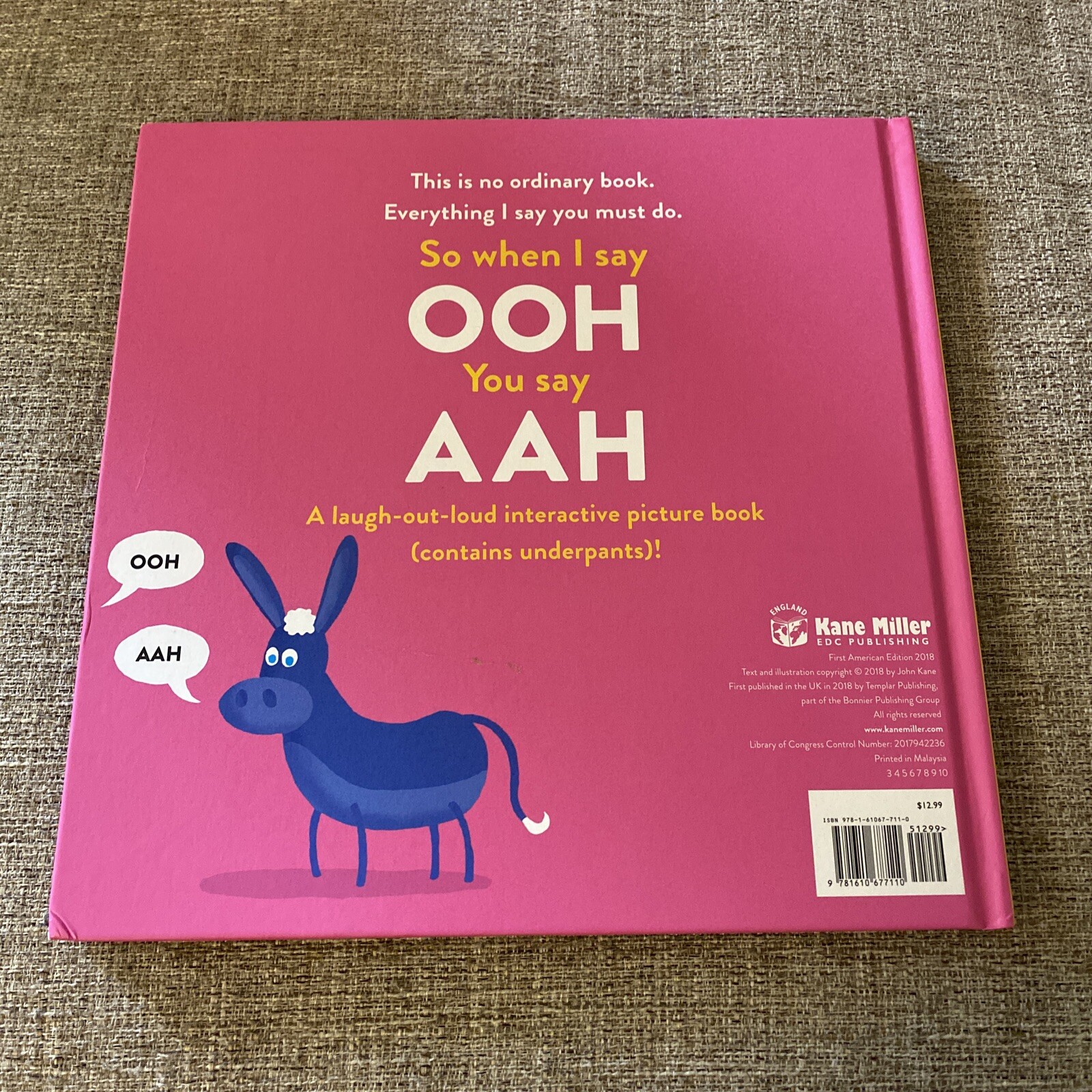 I Say Ooh, You Say Aah by John Kane Funny Kids Book