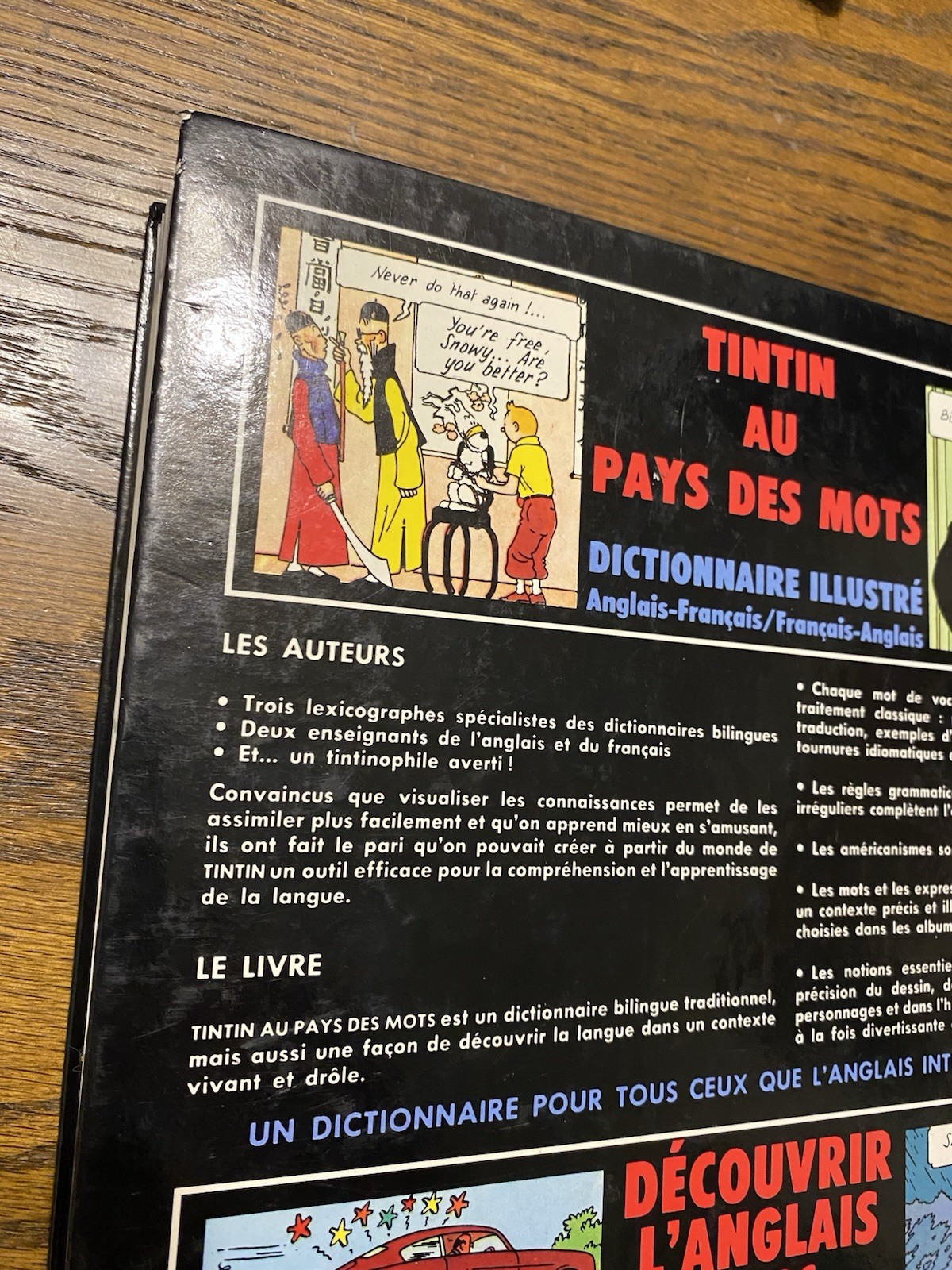Harrap’s Tintin French Illustrated Dictionary: English-French/French-English Oop