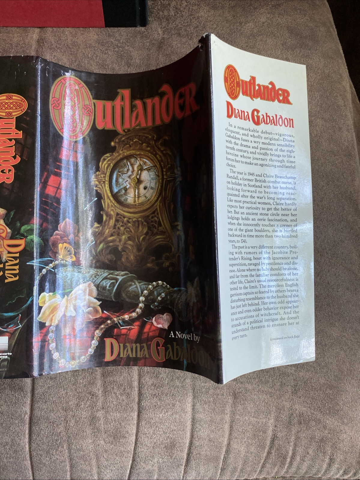 Outlander Diana Gabaldon 1st First Book Club Edition 1991 Hardcover HCDJ