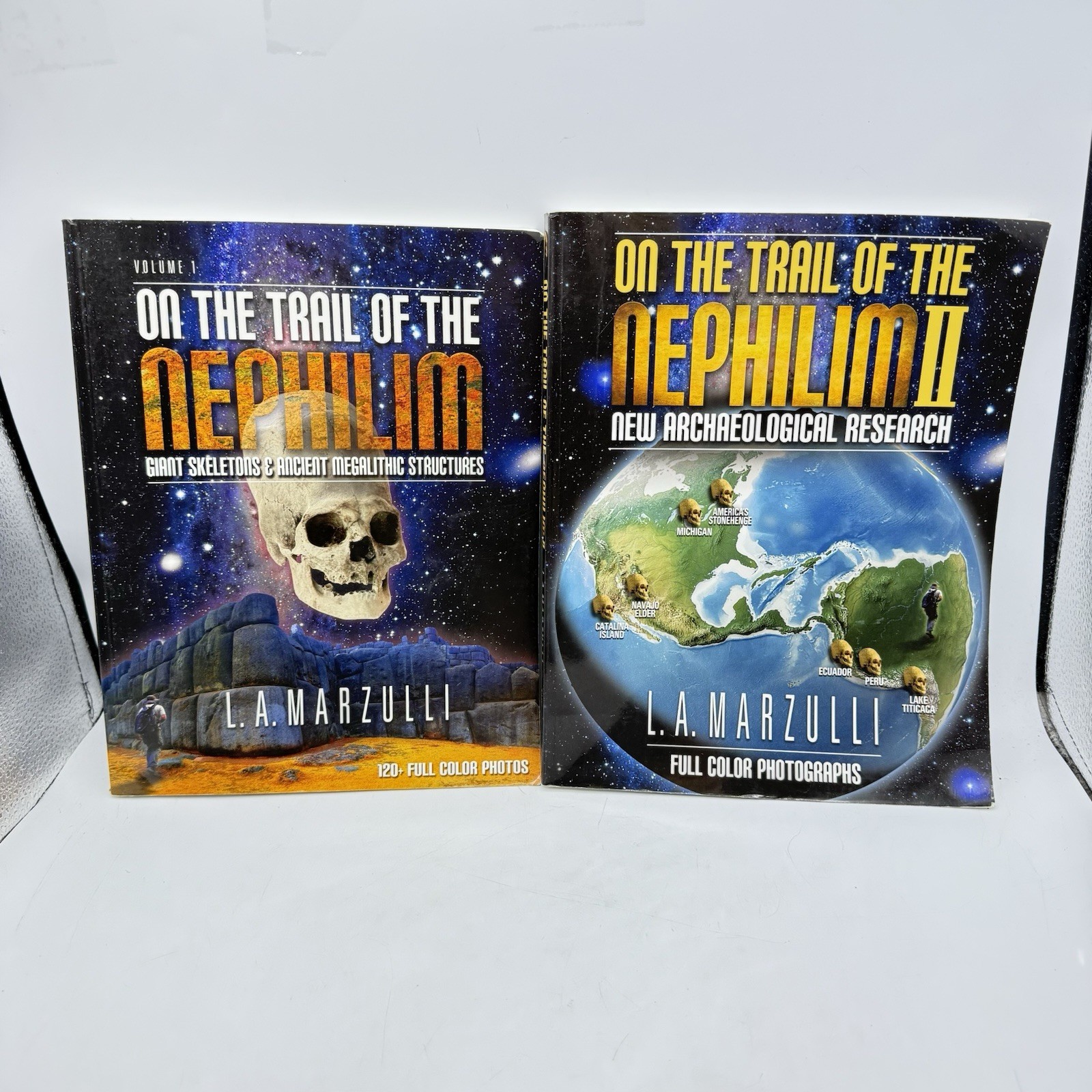 ON THE TRAIL OF THE NEPHILIM Vol. 1 & 2 By L.A. Marzulli Paperback Lot Of 2