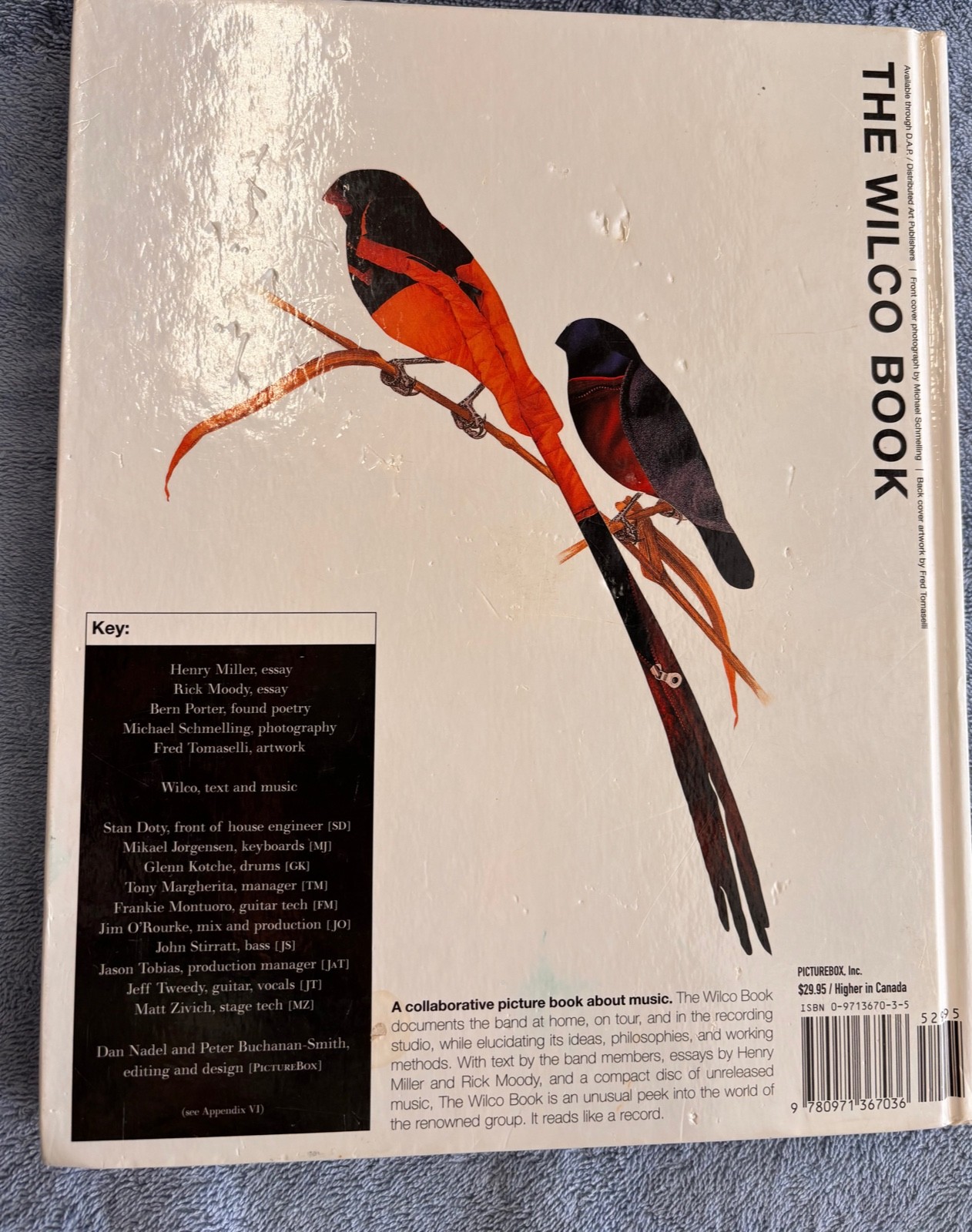 The Wilco Book 2004 Unreleased Music Essays Photos Jeff Tweedy w/CD GREAT BAND!