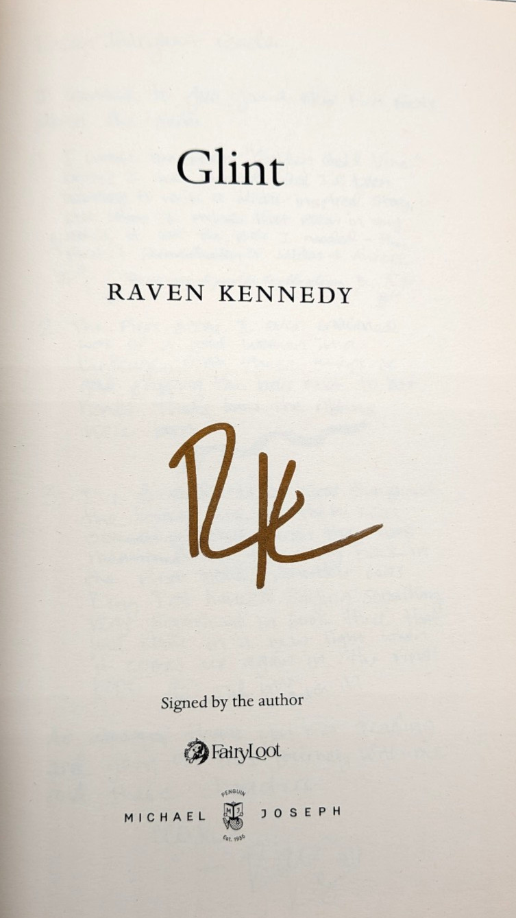 FairyLoot Exclusive: The Plated Prisoner 1-3 Set by Raven Kennedy SIGNED, HC/DJ