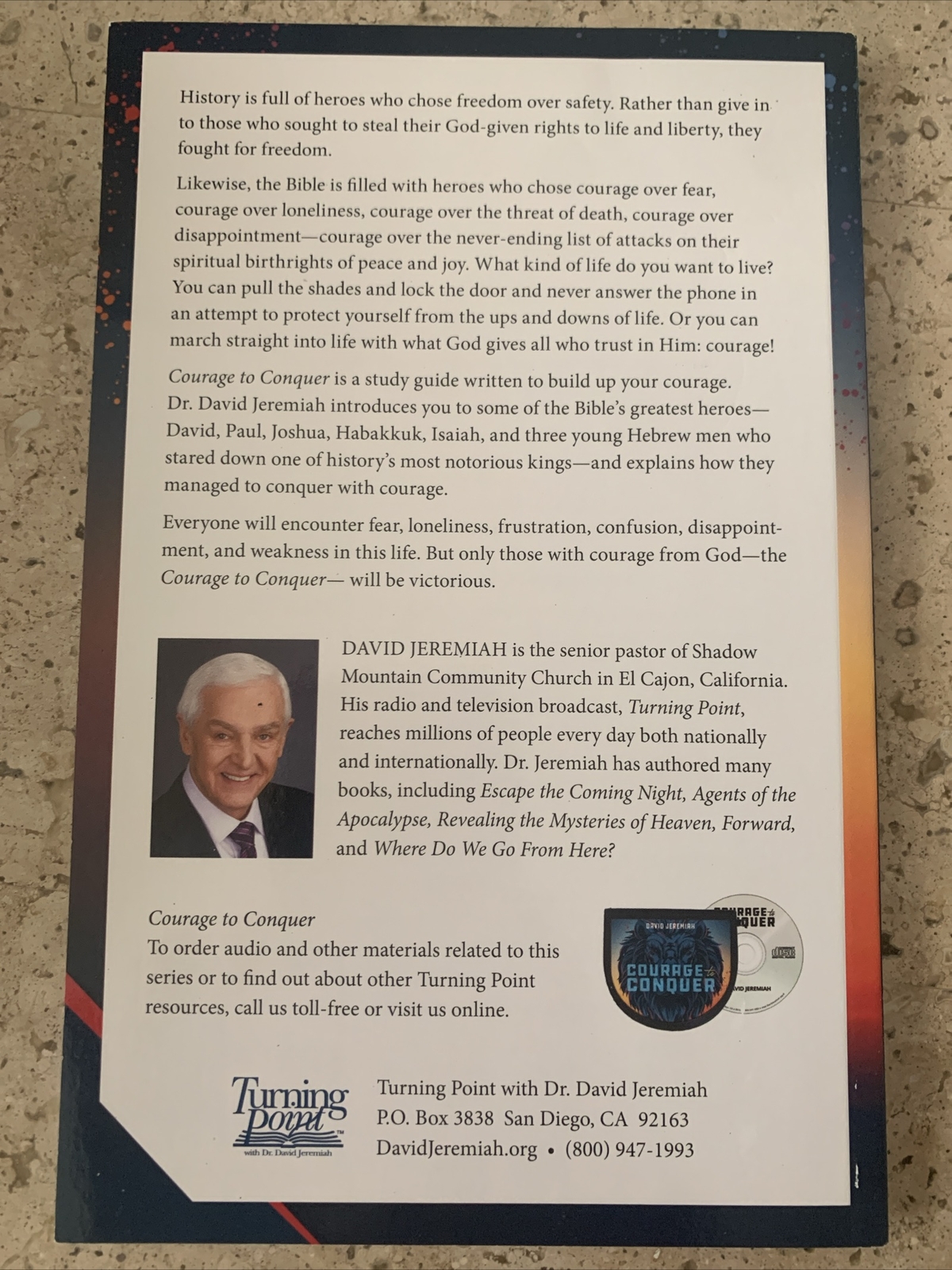 David Jeremiah Study Guide “COURAGE to CONQUER” Brand New Paperback ~Rare~