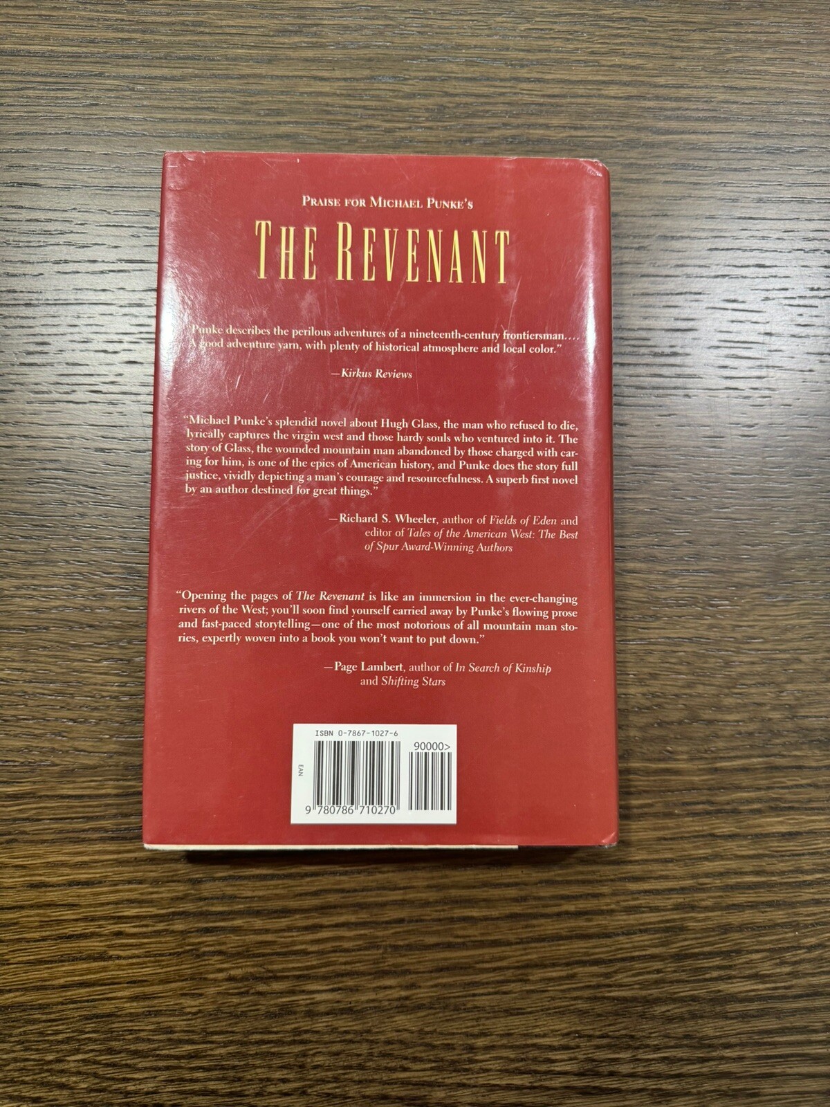 The Revenant :A Novel of Revenge by Michael Punke (2002, Hardcover) 1st Edition!