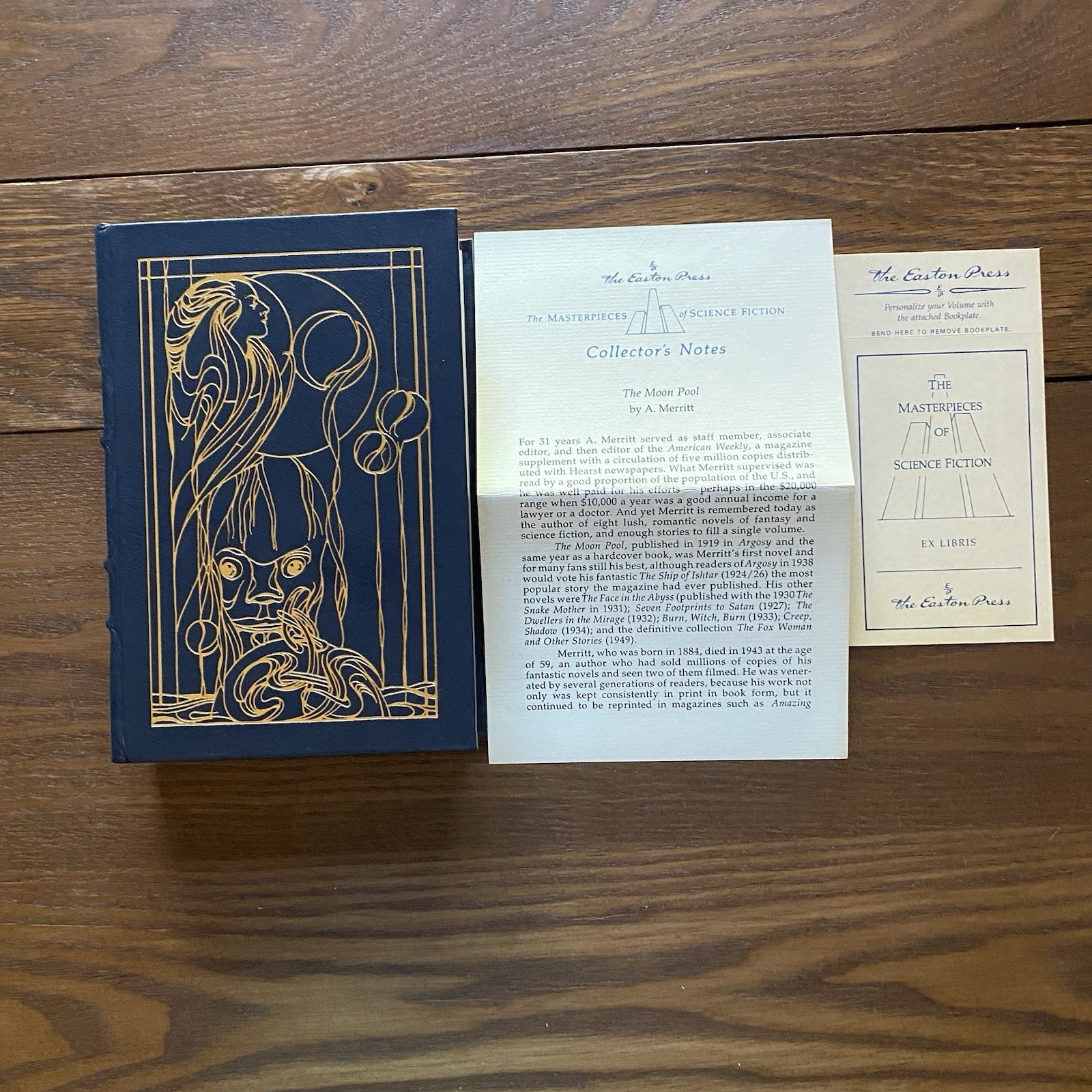 Easton Press Lot 4 SciFi Moon Pool Tau Zero Macroscope More Than Human Leather