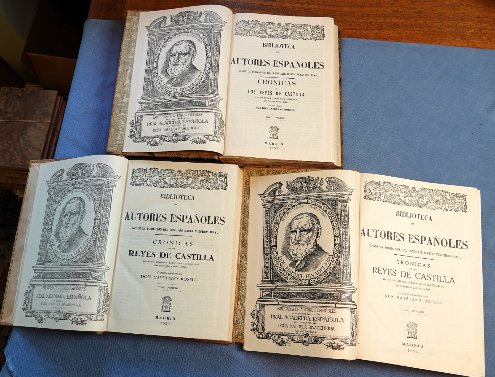 BIBLIOTECA AUTORIES ESPANOLES CRONICAS DE LOS REYES DE CASTILLA BY DON C. ROSELL