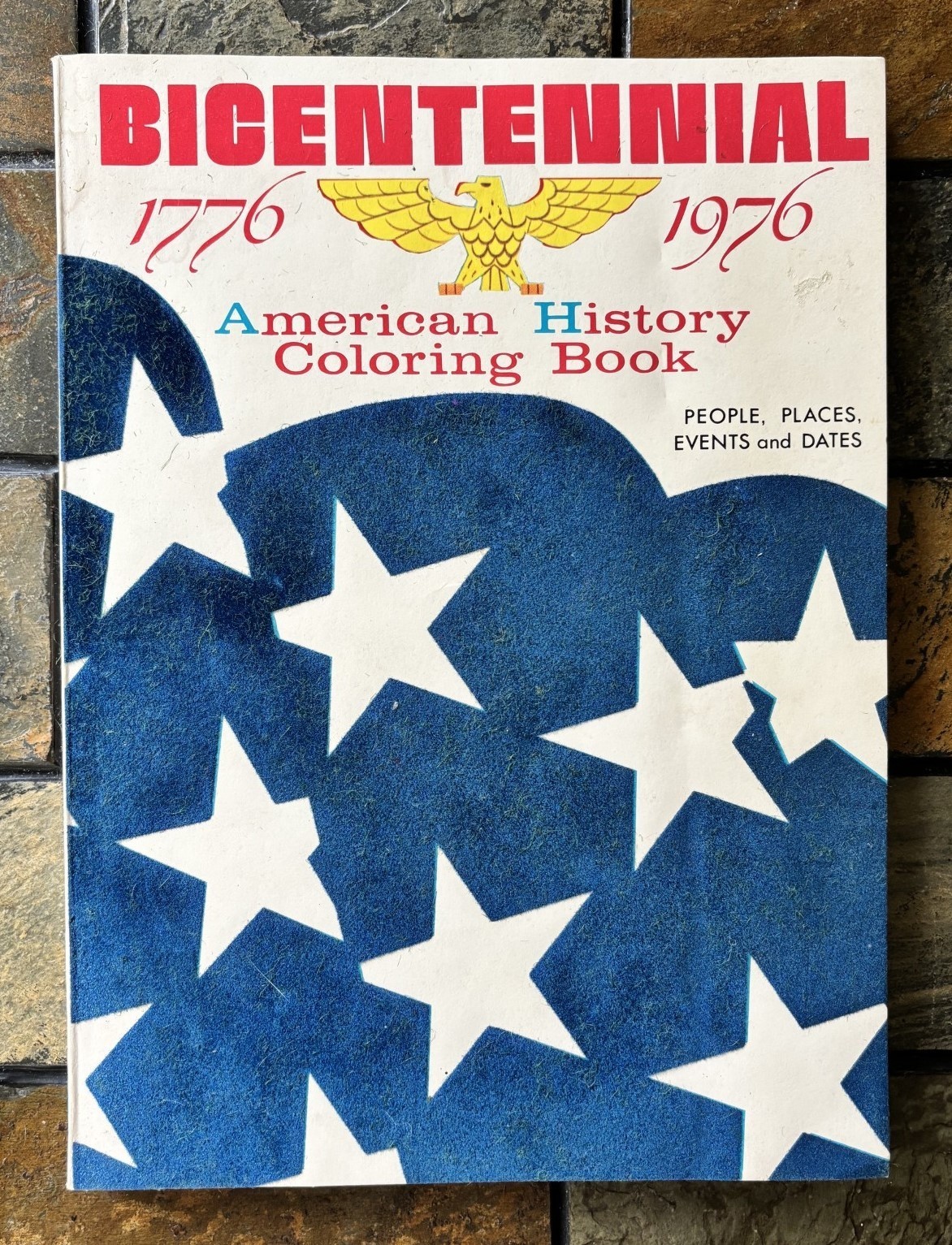 Vintage 1970’S BICENTENNIAL 1776 – 1976 AMERICAN HISTORY COLORING BOOK unused