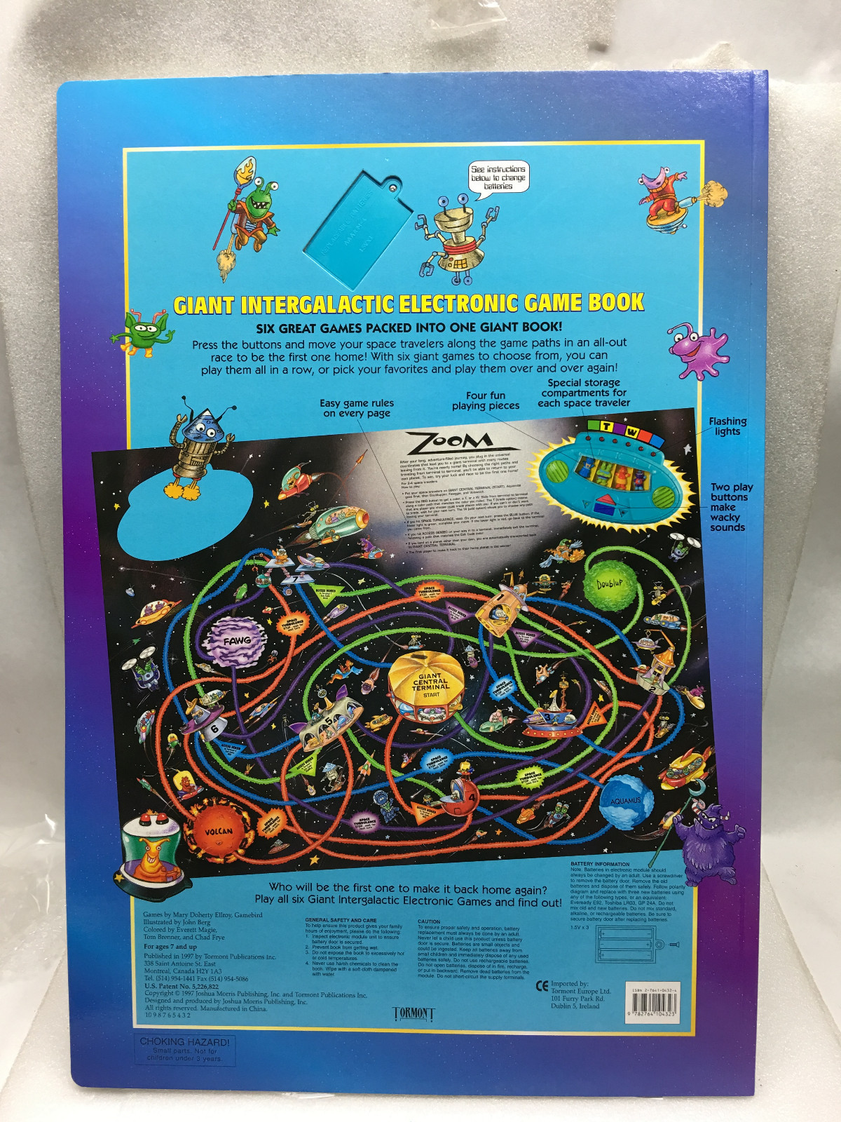 GIANT INTERGALACTIC ELECTRONIC GAME BOOK NEW