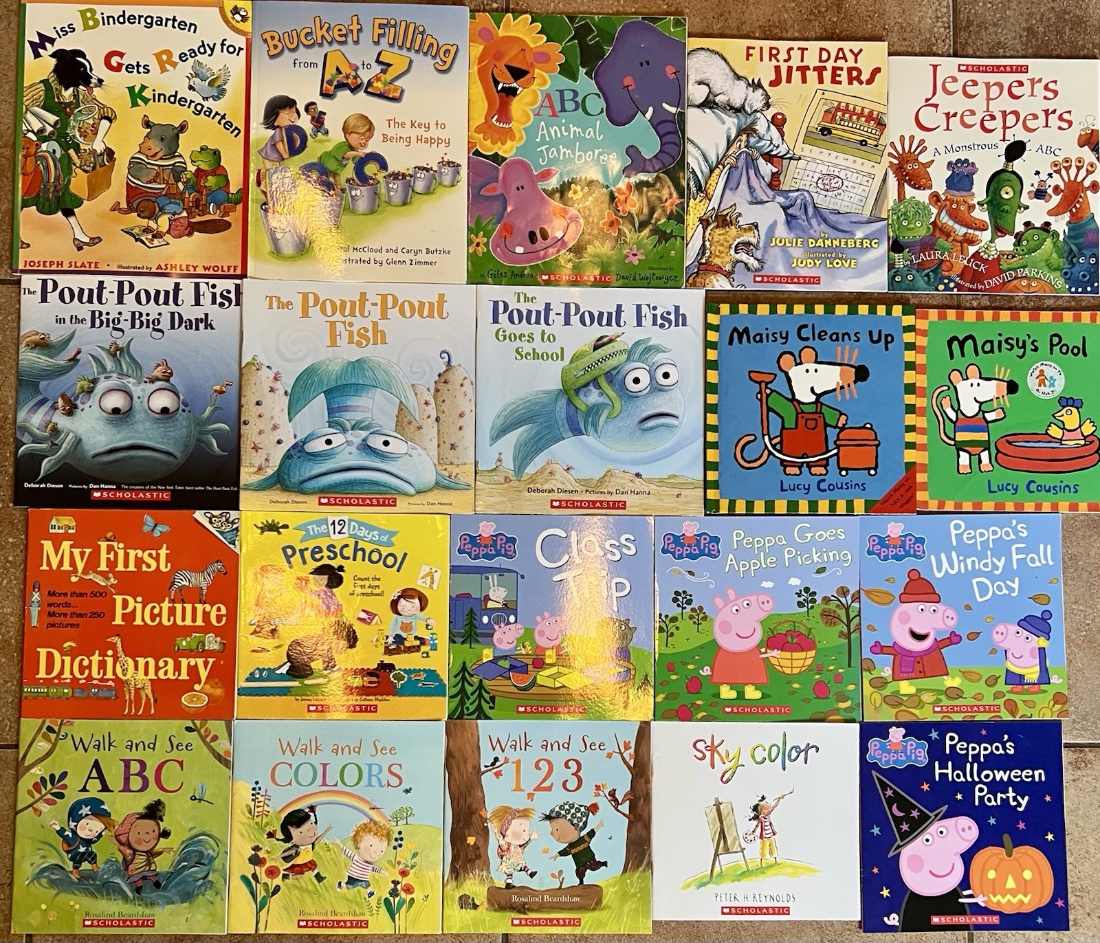 Lot Of 20 Children’s Books #108 Back To School Read Alouds – Preschool-K Class