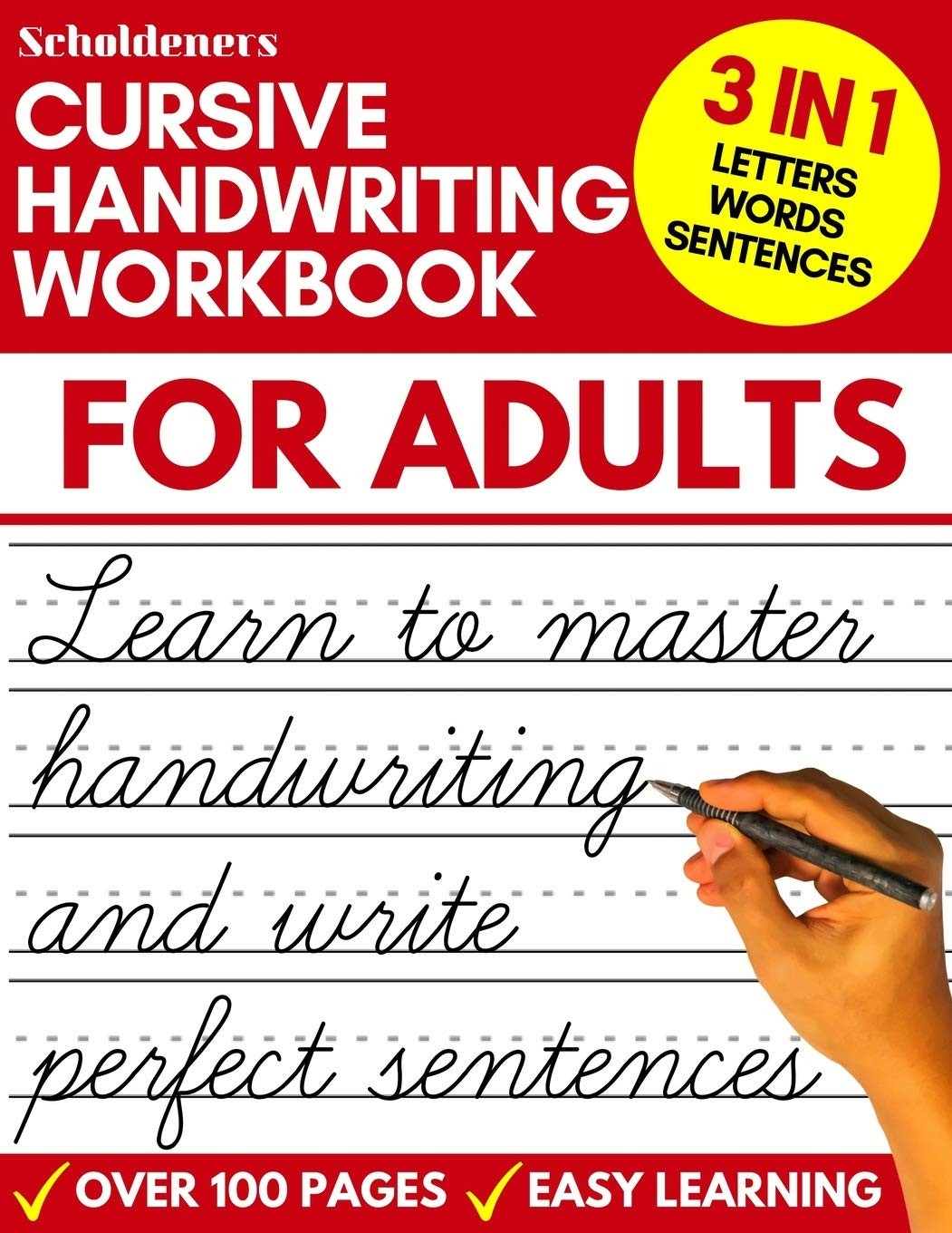 Cursive Handwriting Workbook for Adults: Learn Cursive Writing for Adults (Adult