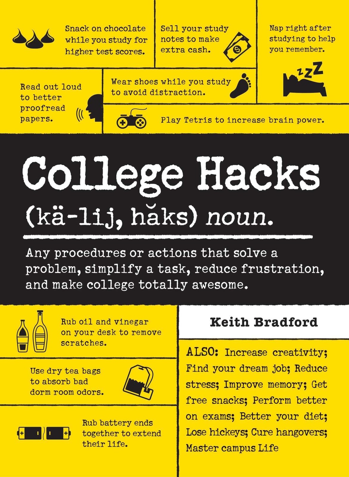 College Hacks (Life Hacks Series) – Bradford, Keith – Good – See condition n…