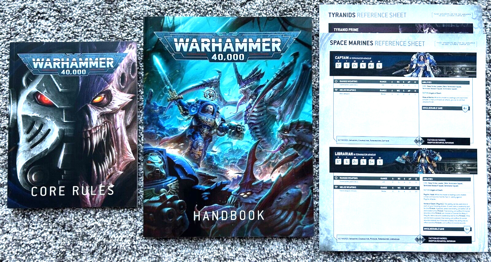 40k 10th edition Mini Paperback core rules and core handbook 72-pages