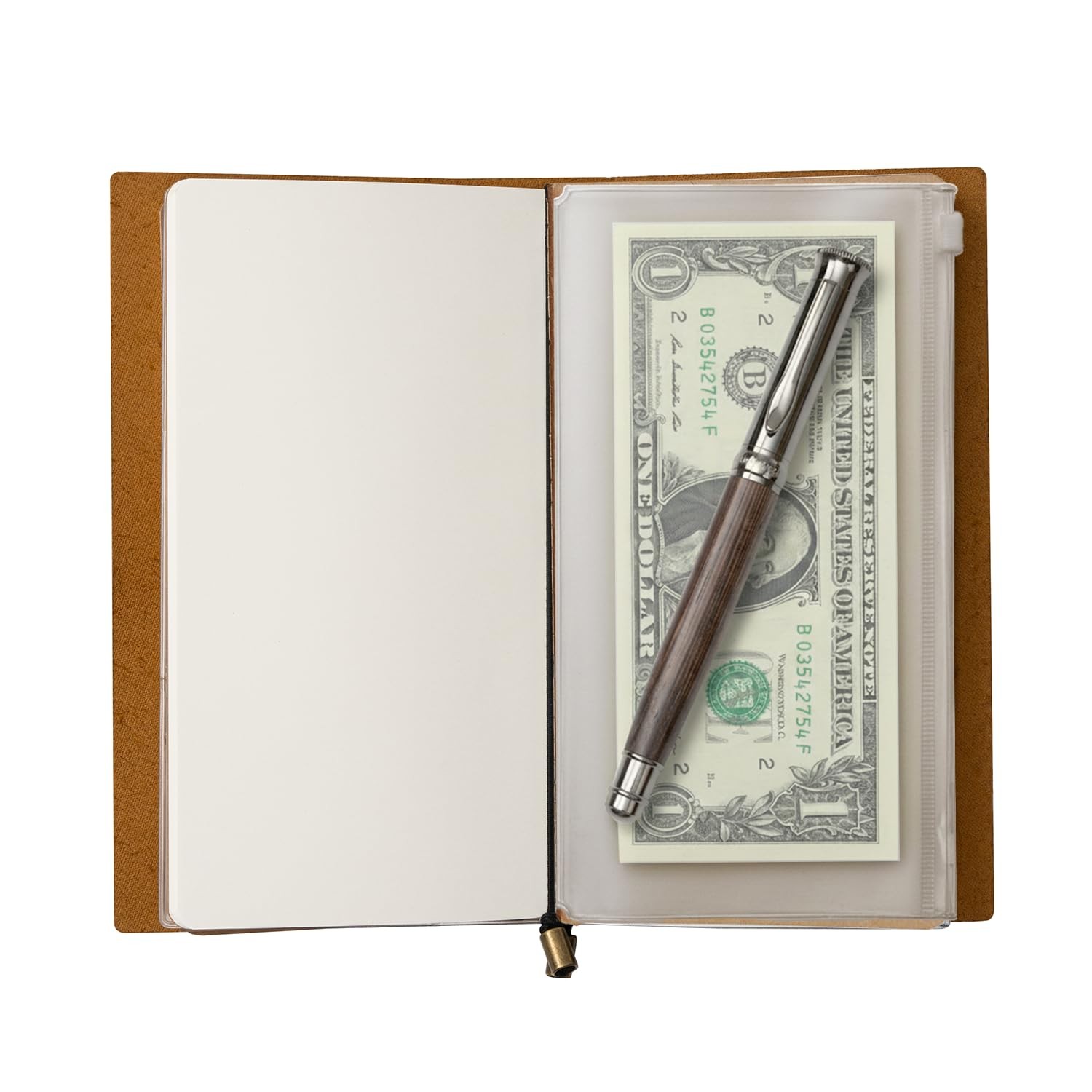 WANDERINGS Regular Size Travelers Notebook Bundle – 4.5″ x 8.5″ (11.5 x 22cm)…