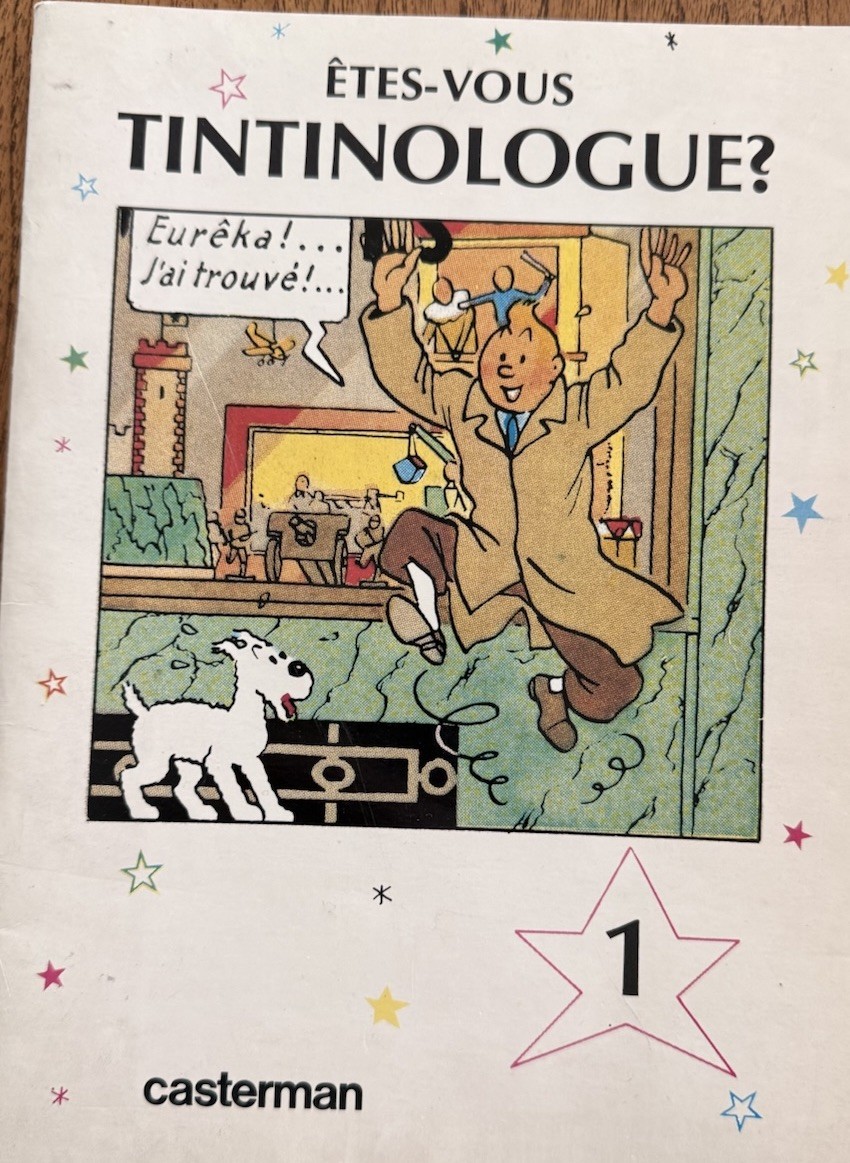 Hergé Tintin Êtes Vous Tintinologue #1 RARE