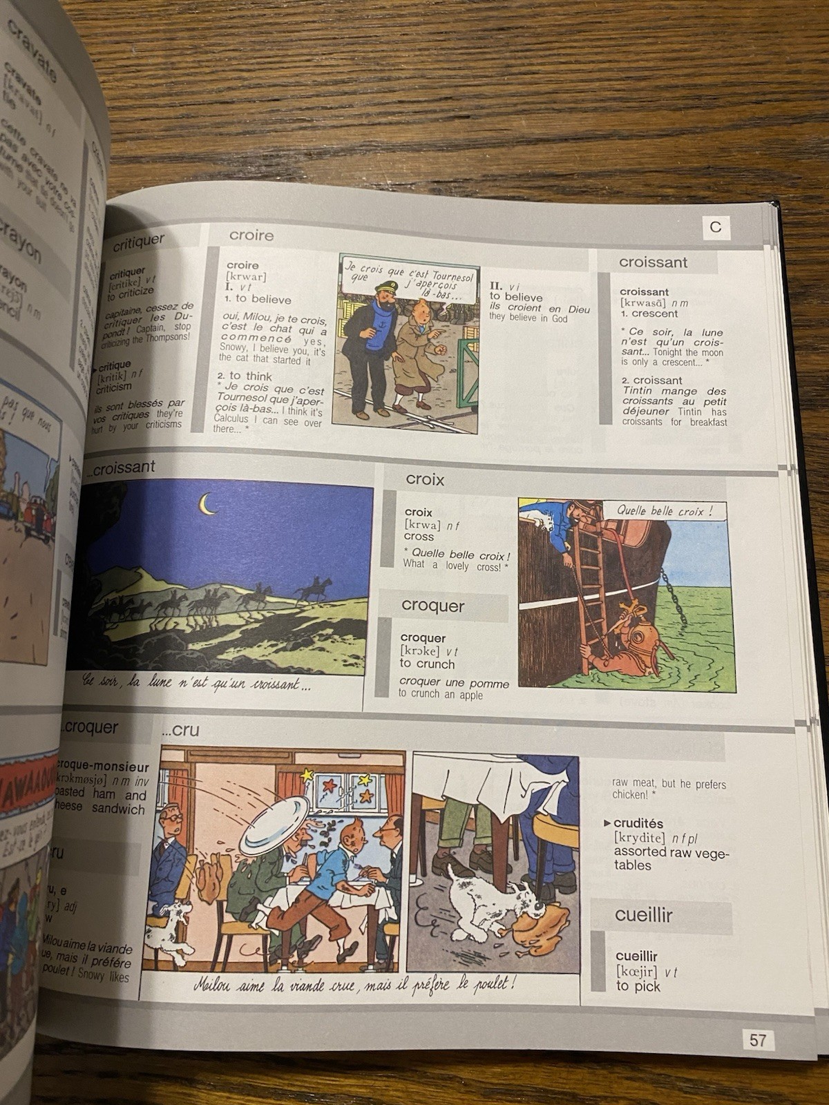 Harrap’s Tintin French Illustrated Dictionary: English-French/French-English Oop