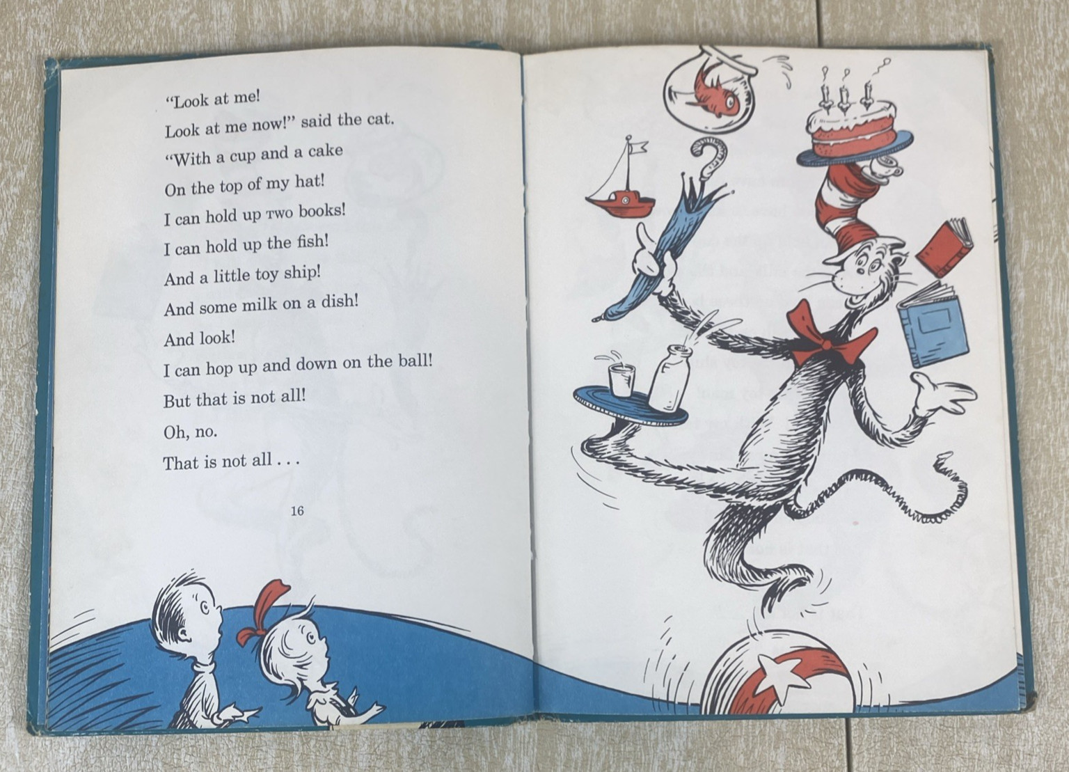 The Cat in The Hat by Dr. Seuss First Edition Printing 1957 Hardcover
